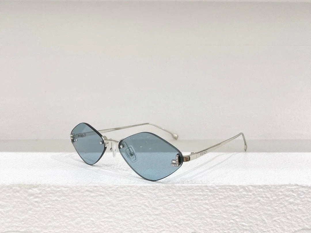Fendi First FE6082US sunglasses in metal oval shape Women&