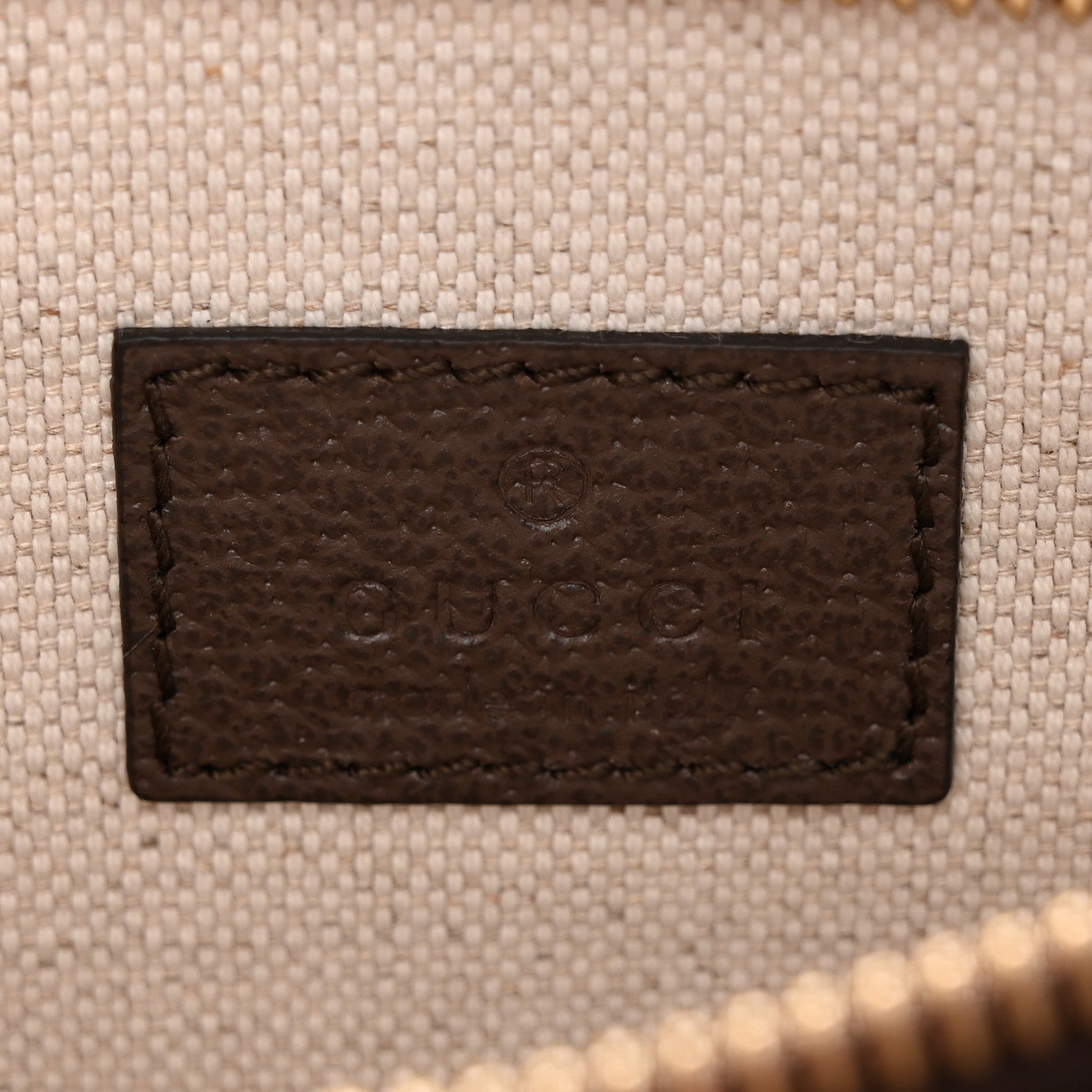 GG Supreme Monogram Textured Dollar Calfskin Blondie Belt Bag Beige Ebony New Acero