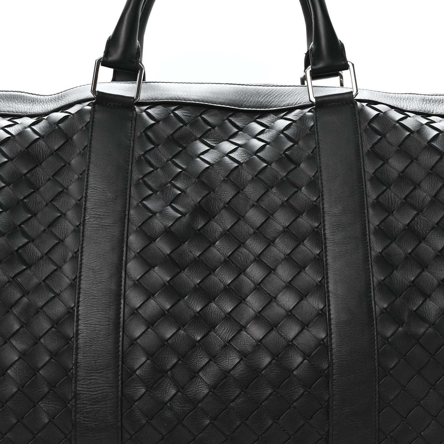 Nappa Intrecciato Weekend Bag Black