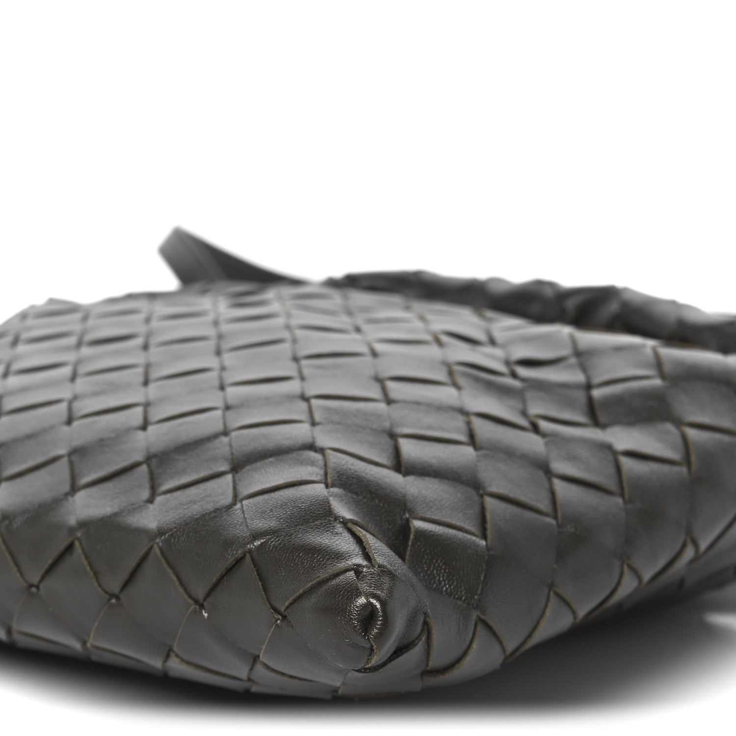 Calfskin Intrecciato Mini Hop Kaki