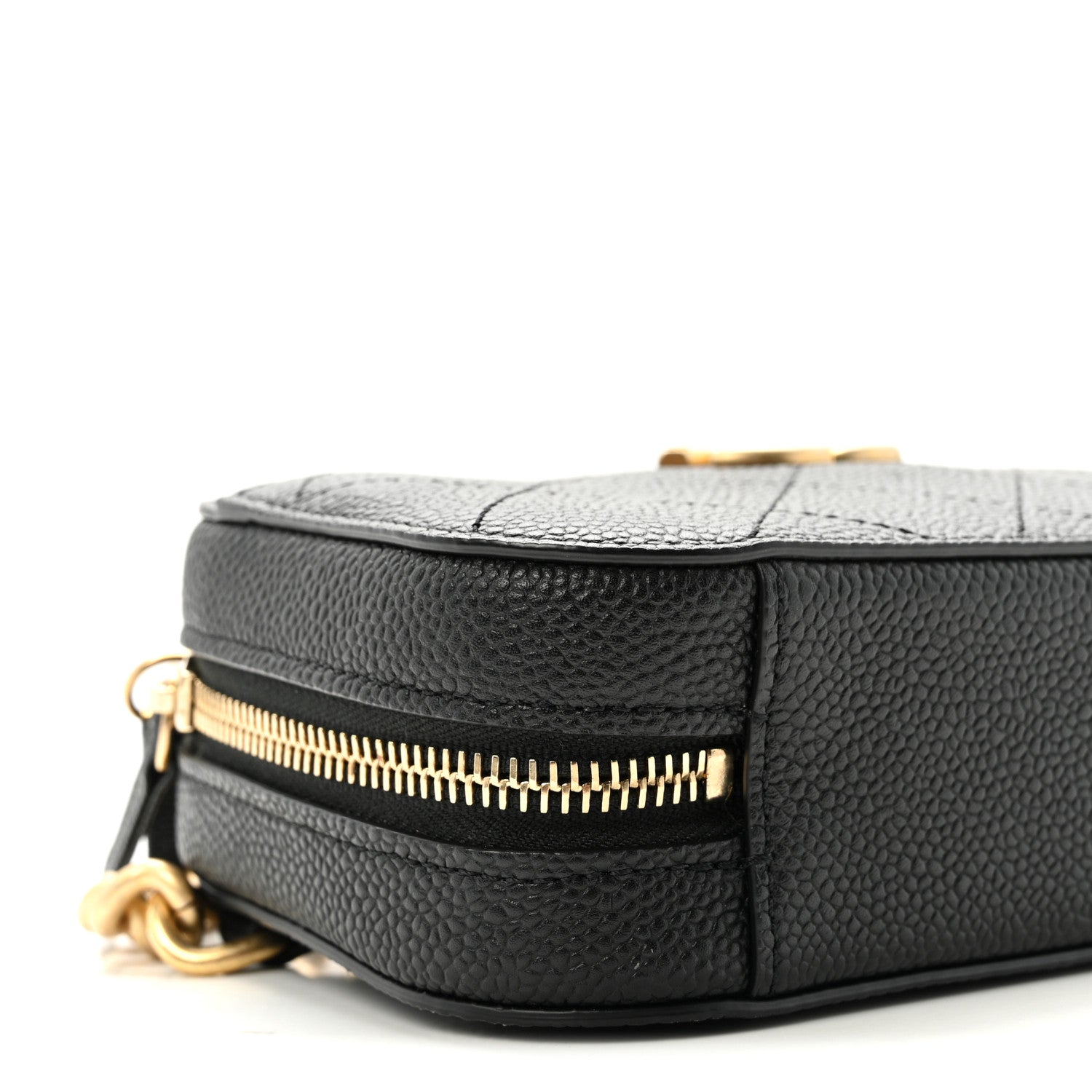Caviar Quilted Waist Bag Black