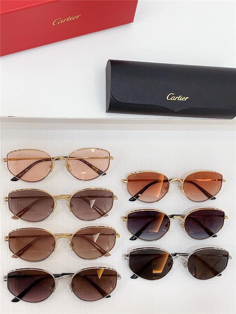 NEW Cartier metal frame sunglasses Panthere Women&