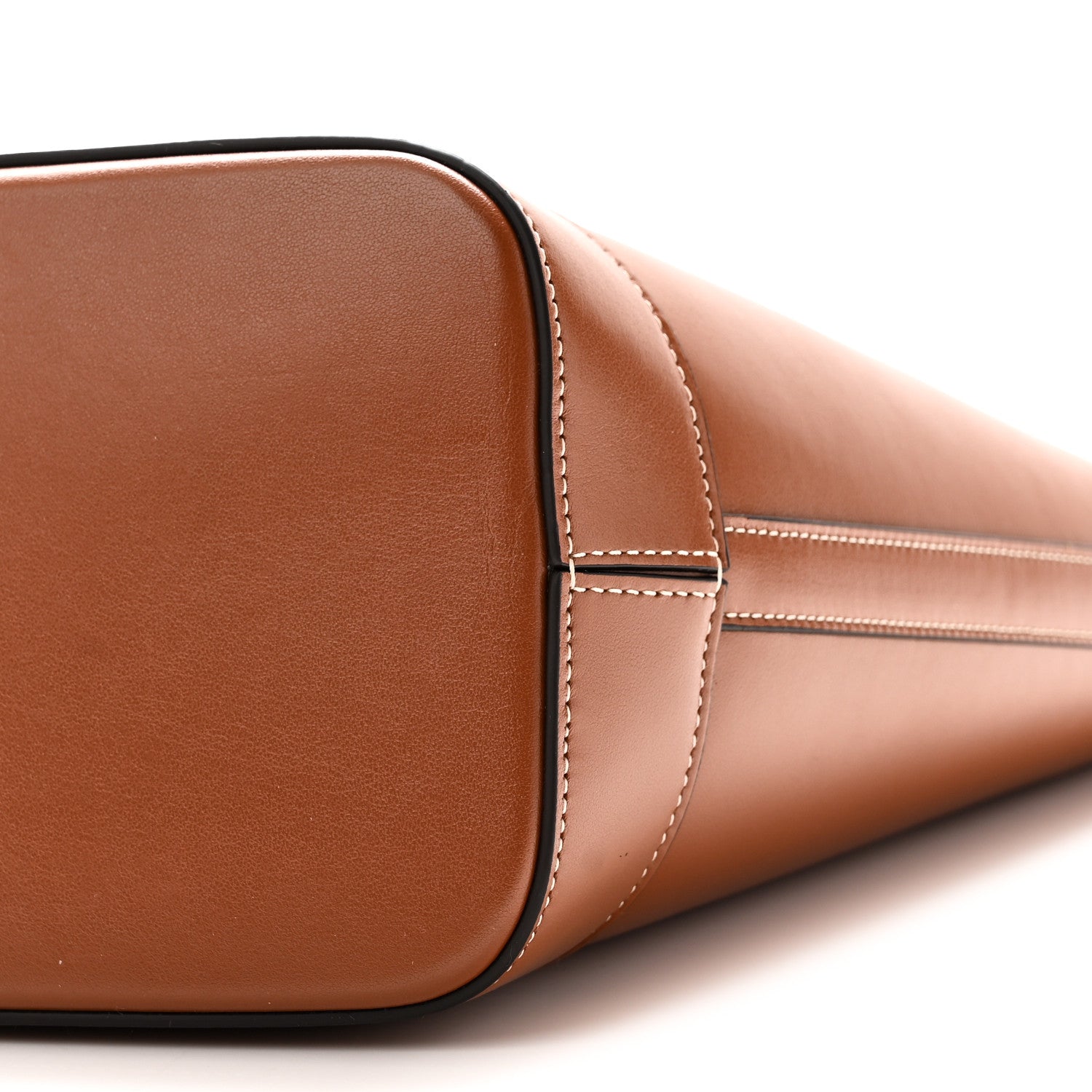 Smooth Calfskin Small Cuir Triomphe Bucket Bag Tan