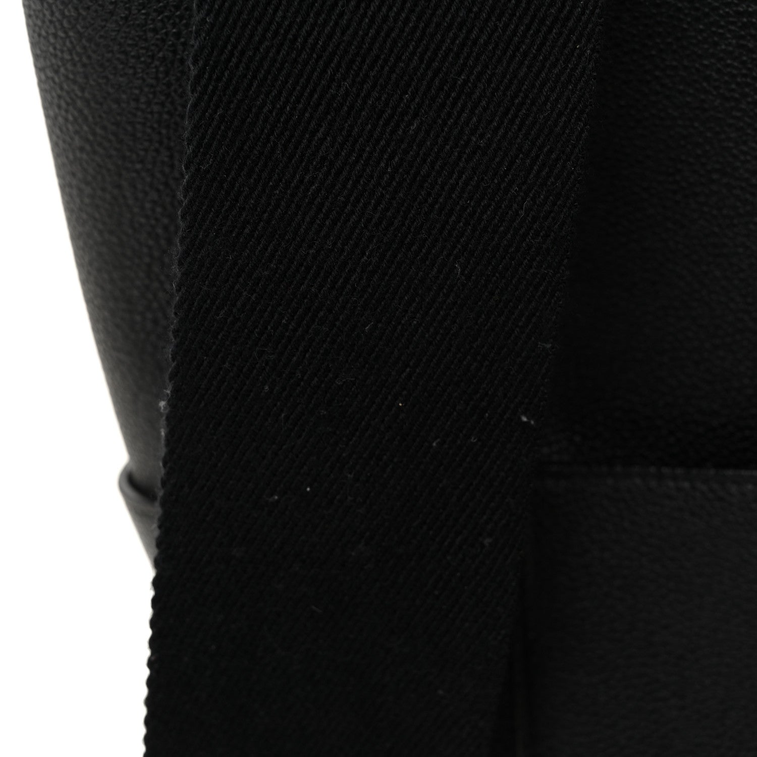 Soft Grained Calfskin Sangle Bucket Bag Black