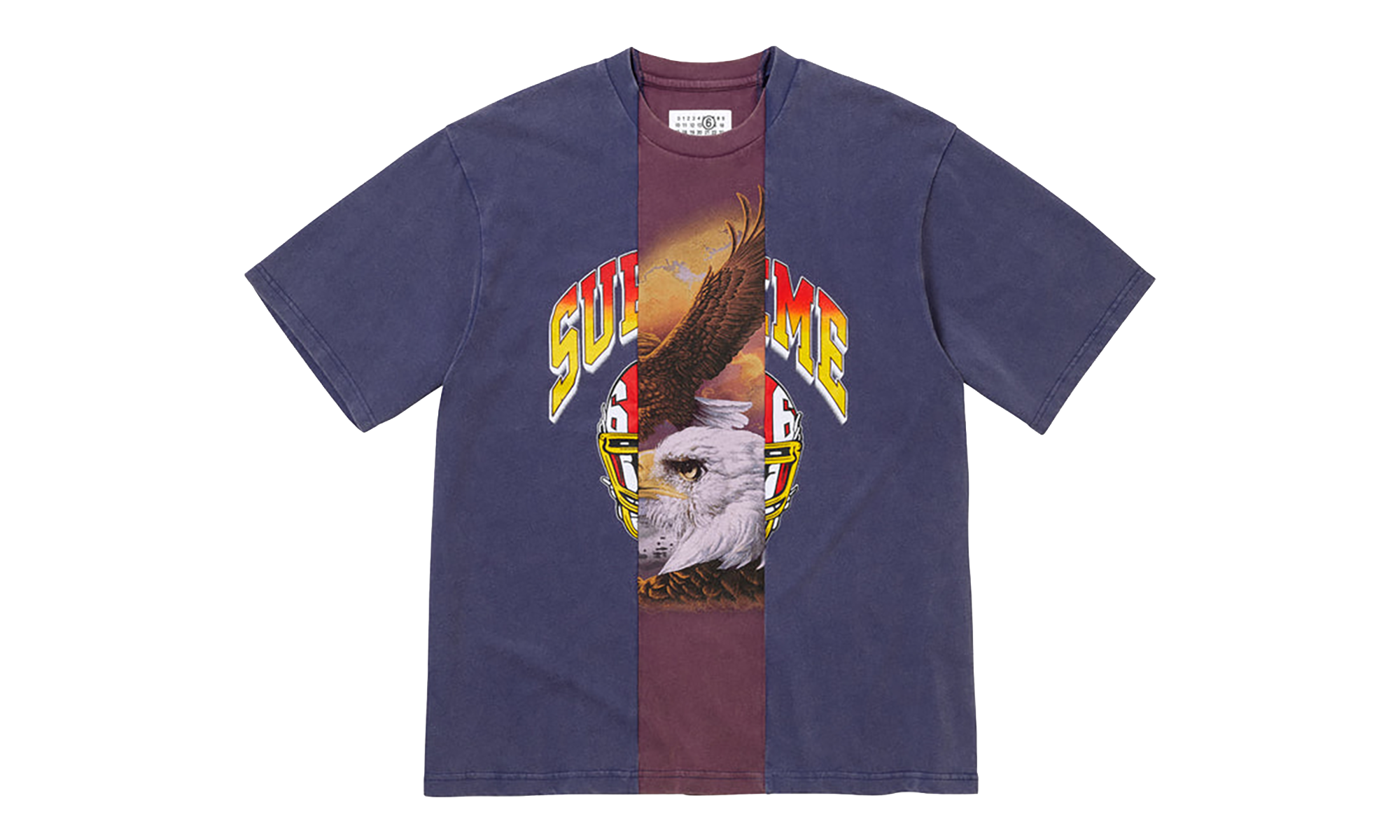MM6 Maison Margiela Split S/S Top "SS26 - Navy" SU27179