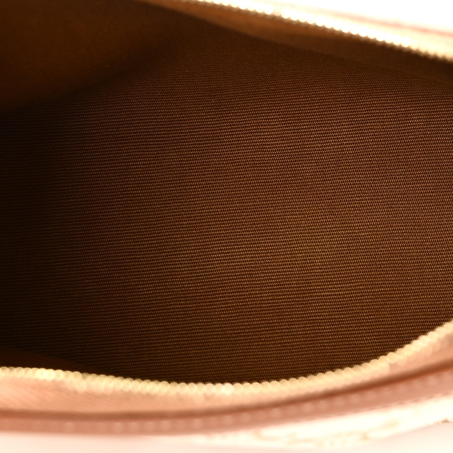 Lambskin Triomphe Canvas Clutch With Chain White Tan