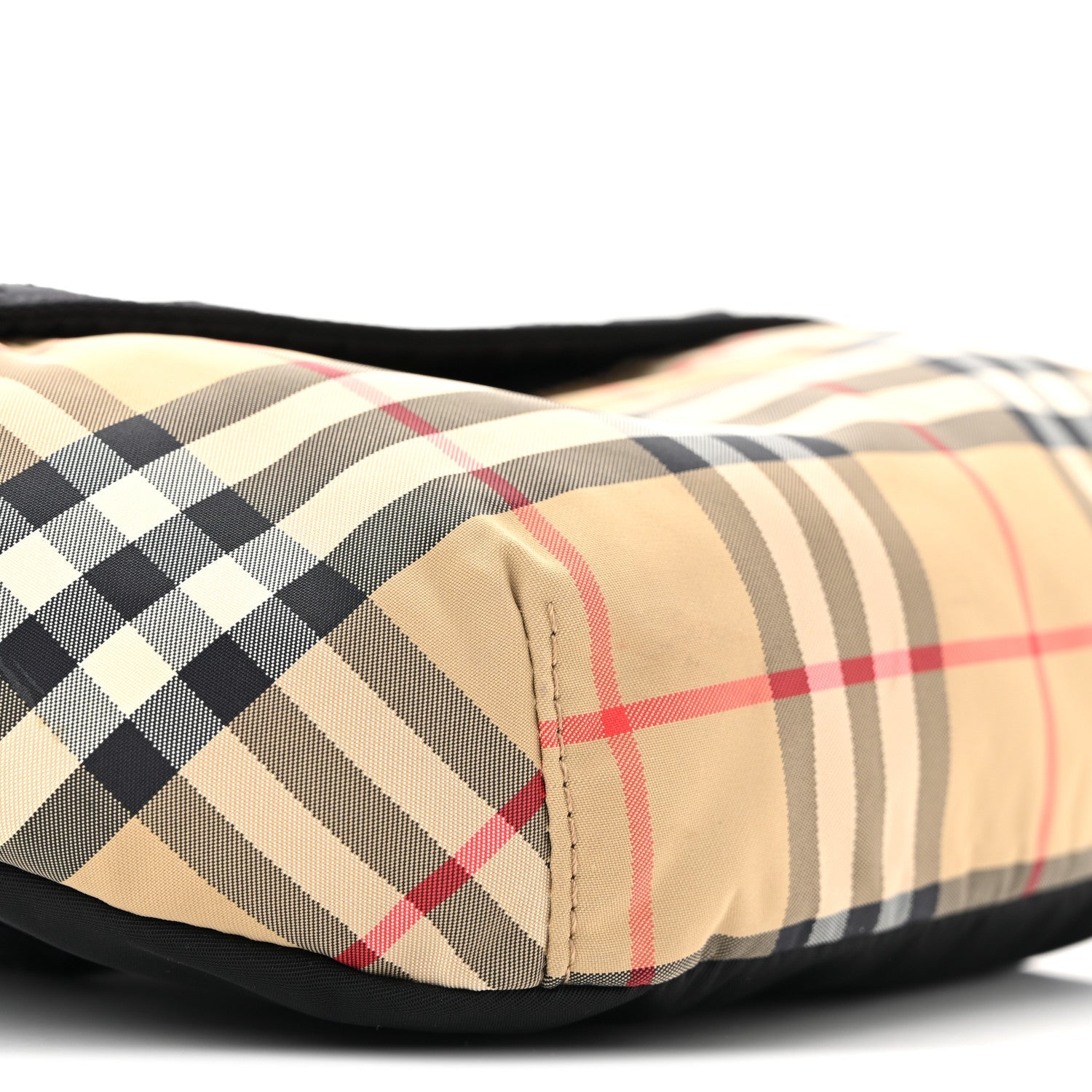 Nylon Vintage Check Sonny Bum Bag Archive Beige Black