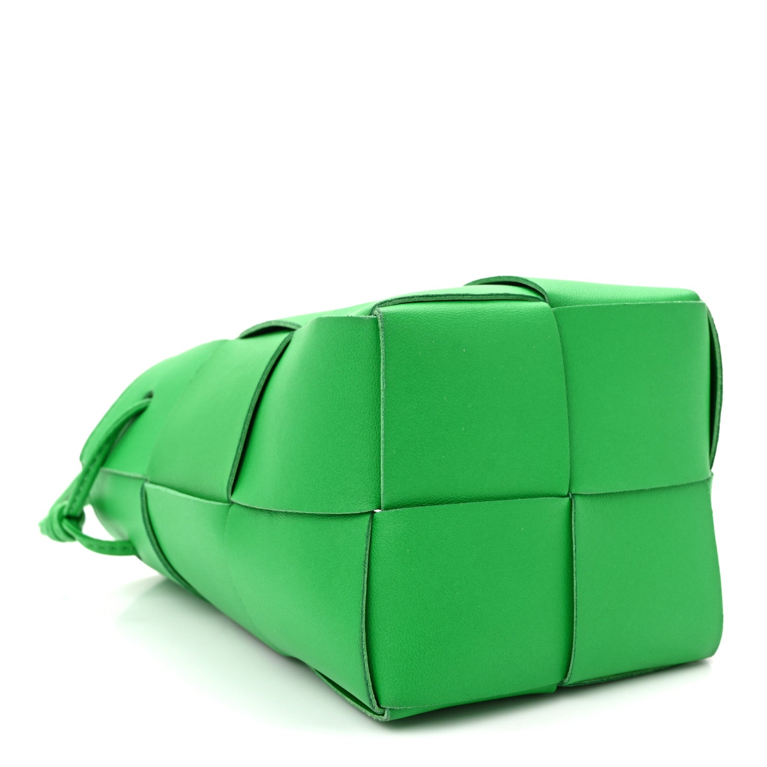 Nappa Maxi Intrecciato Mini Cassette Bucket Bag Parakeet