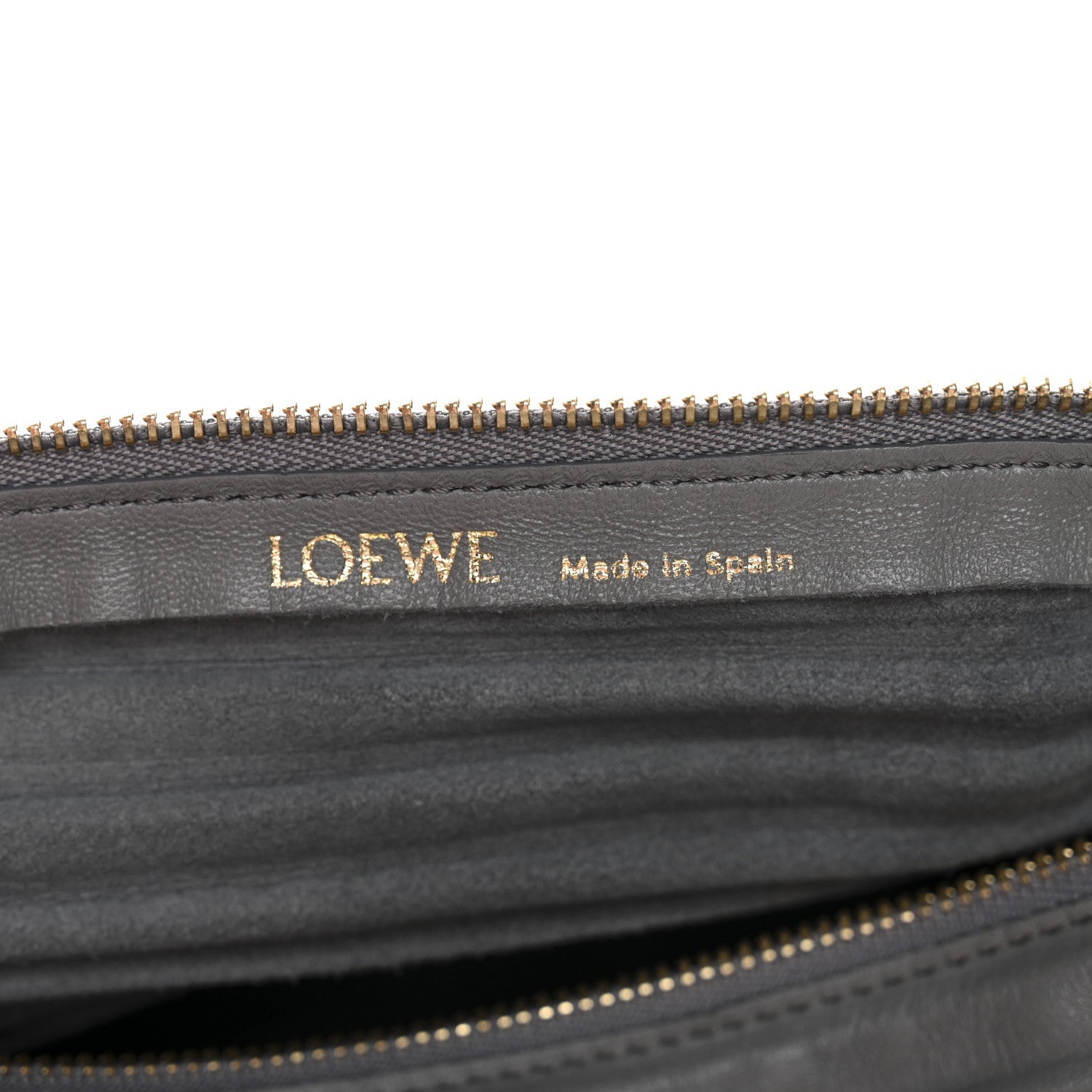 Lambskin Pleated Bracelet Pouch shoulder Bag Asphalt Grey Asphalt Grey
