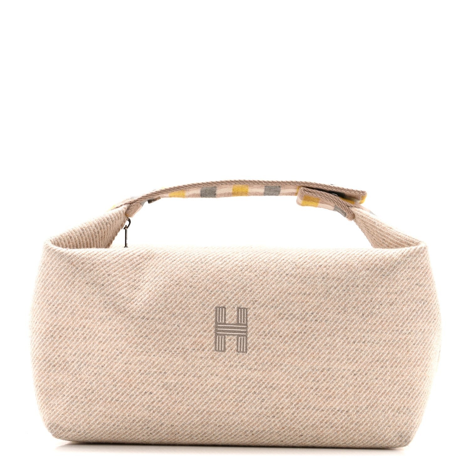 Wool Large Au Carre Bride-A-Brac Pouch Seigle