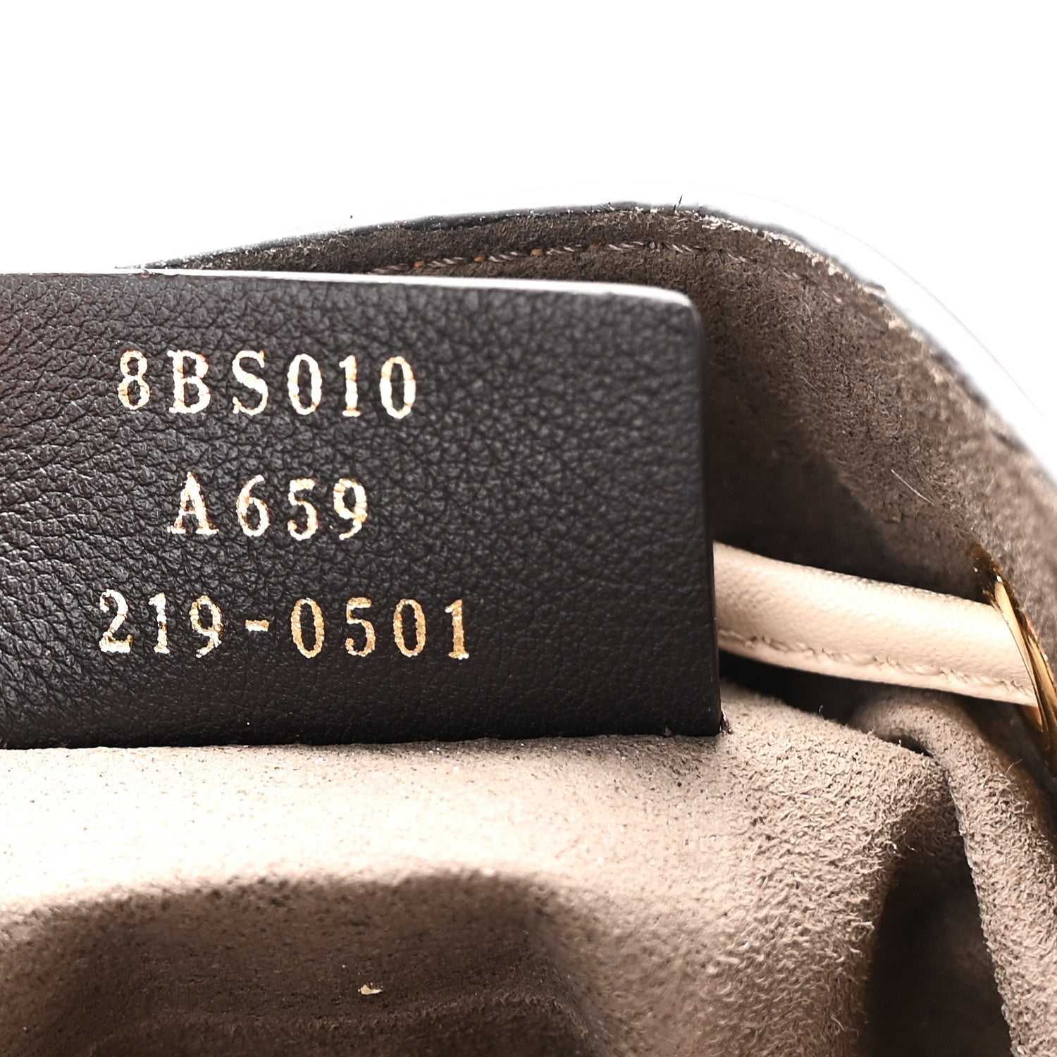 Vitello Liberty F is Fendi Bi-Color FF 1974 Embossed Mini Mon Tresor Bucket Bag Camelia Mandorlo