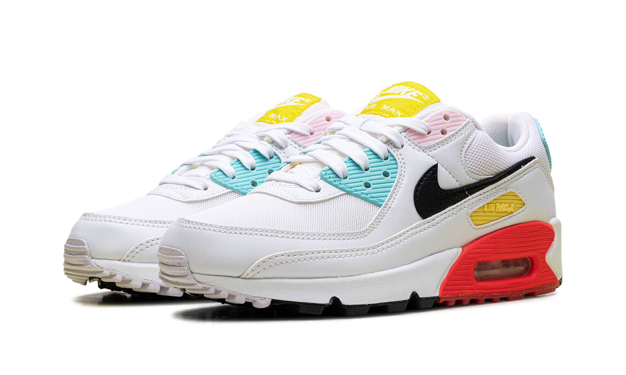 Air Max 90 WMNS "White / Black / Pink Foam / Bright Crimson" FZ3622 100