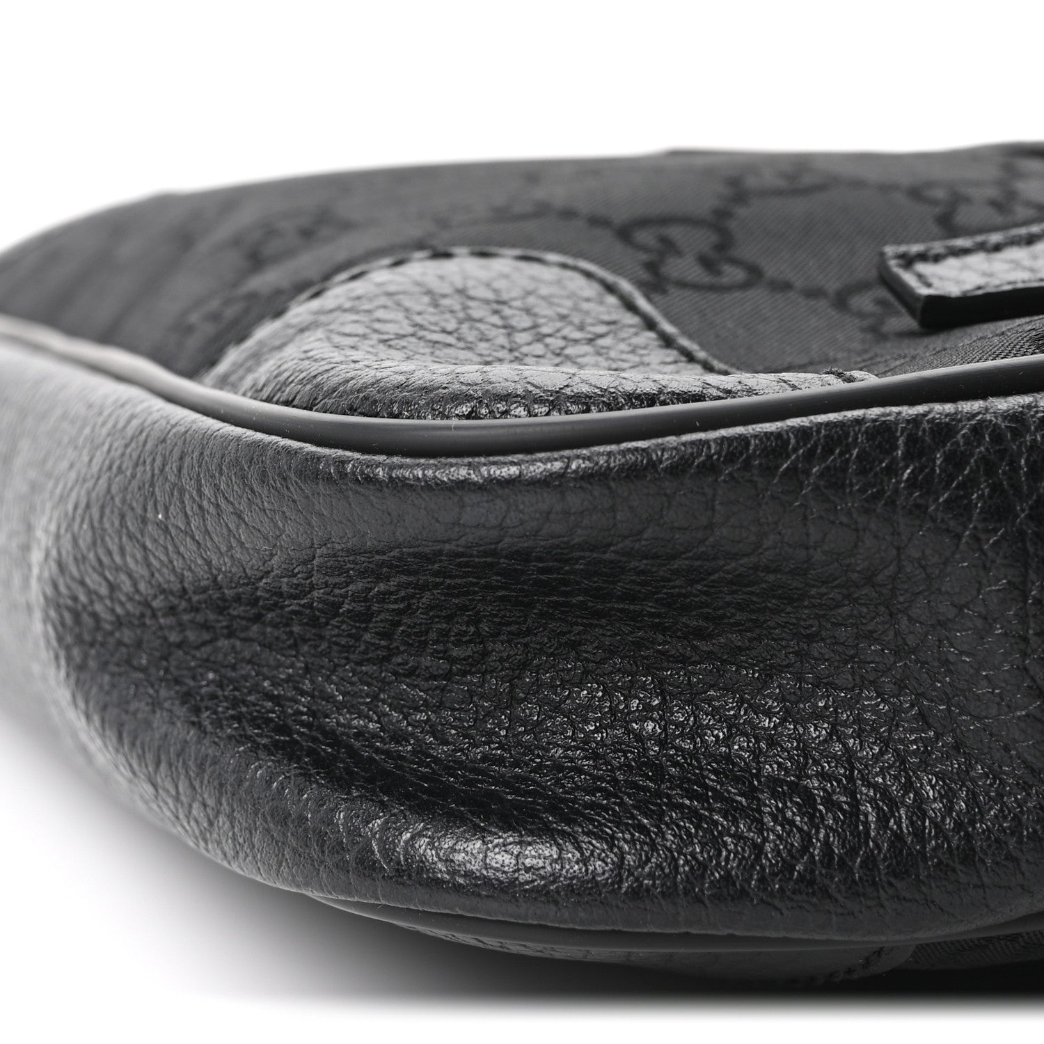 Nylon Monogram Belt Bag Black