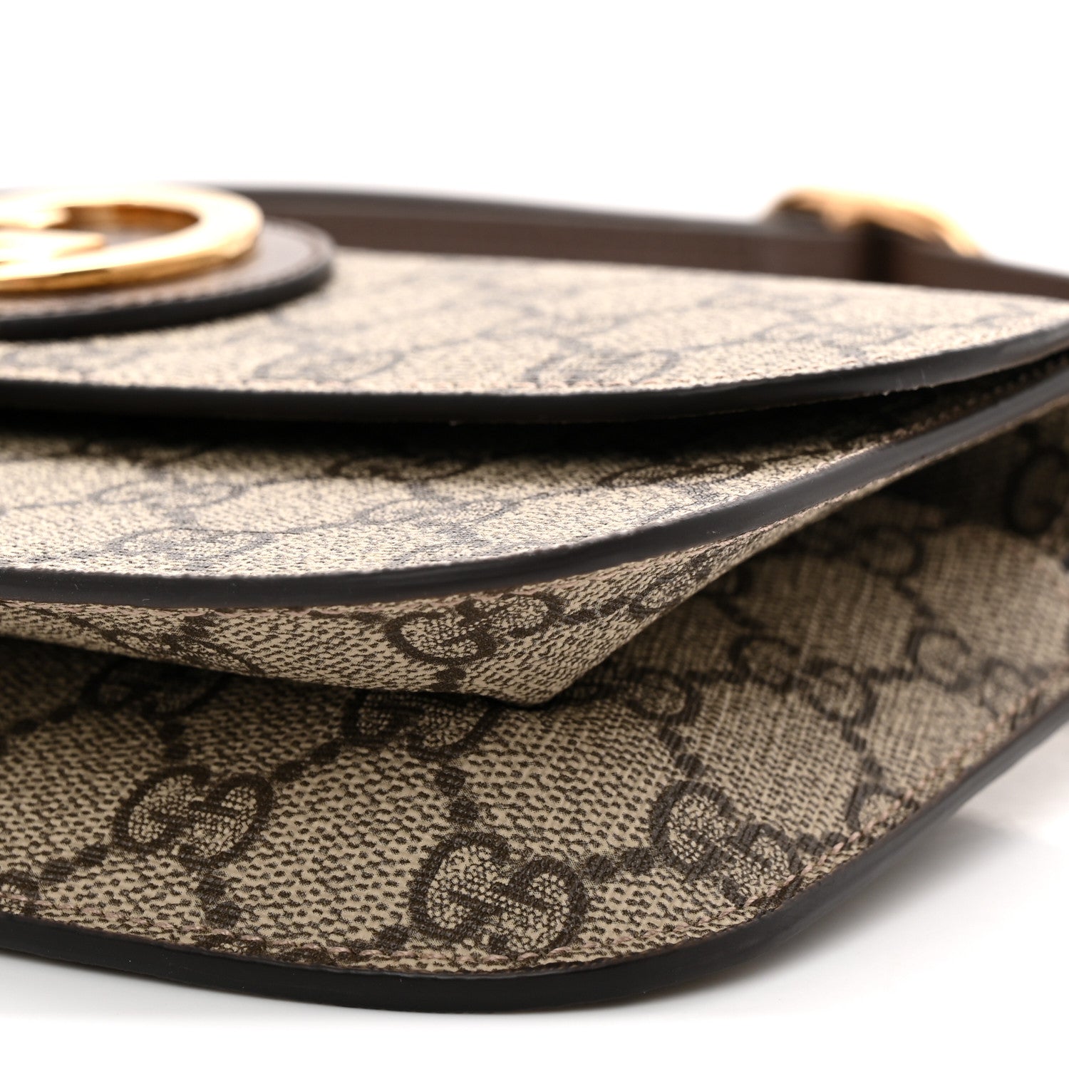 GG Supreme Monogram Textured Dollar Calfskin Blondie Belt Bag Beige Ebony New Acero