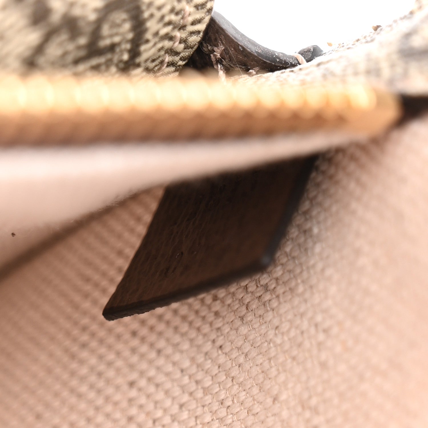 GG Supreme Monogram Textured Dollar Calfskin Blondie Belt Bag Beige Ebony New Acero