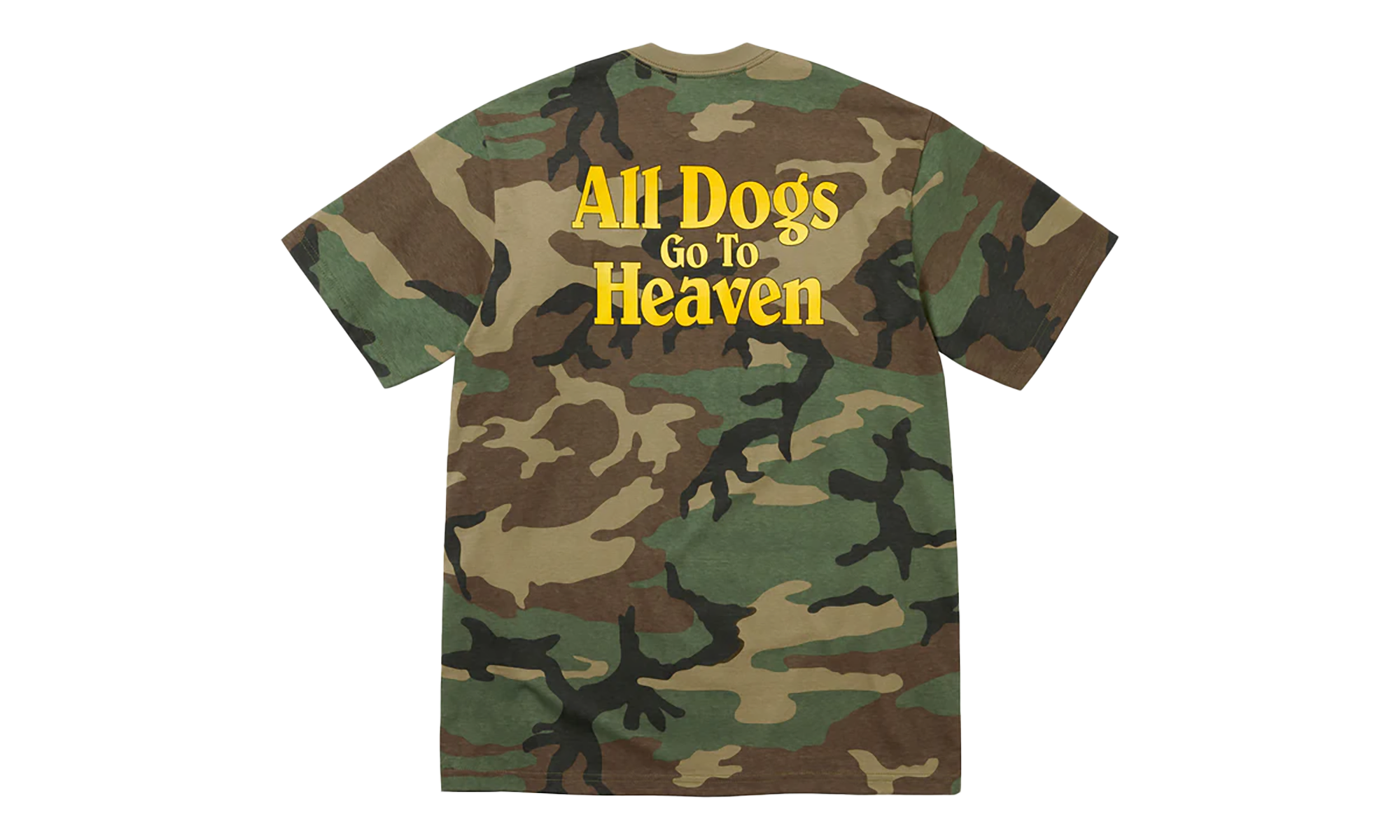 All Dogs Go To Heaven Tee "FW25 - Woodland Camo" SU26139
