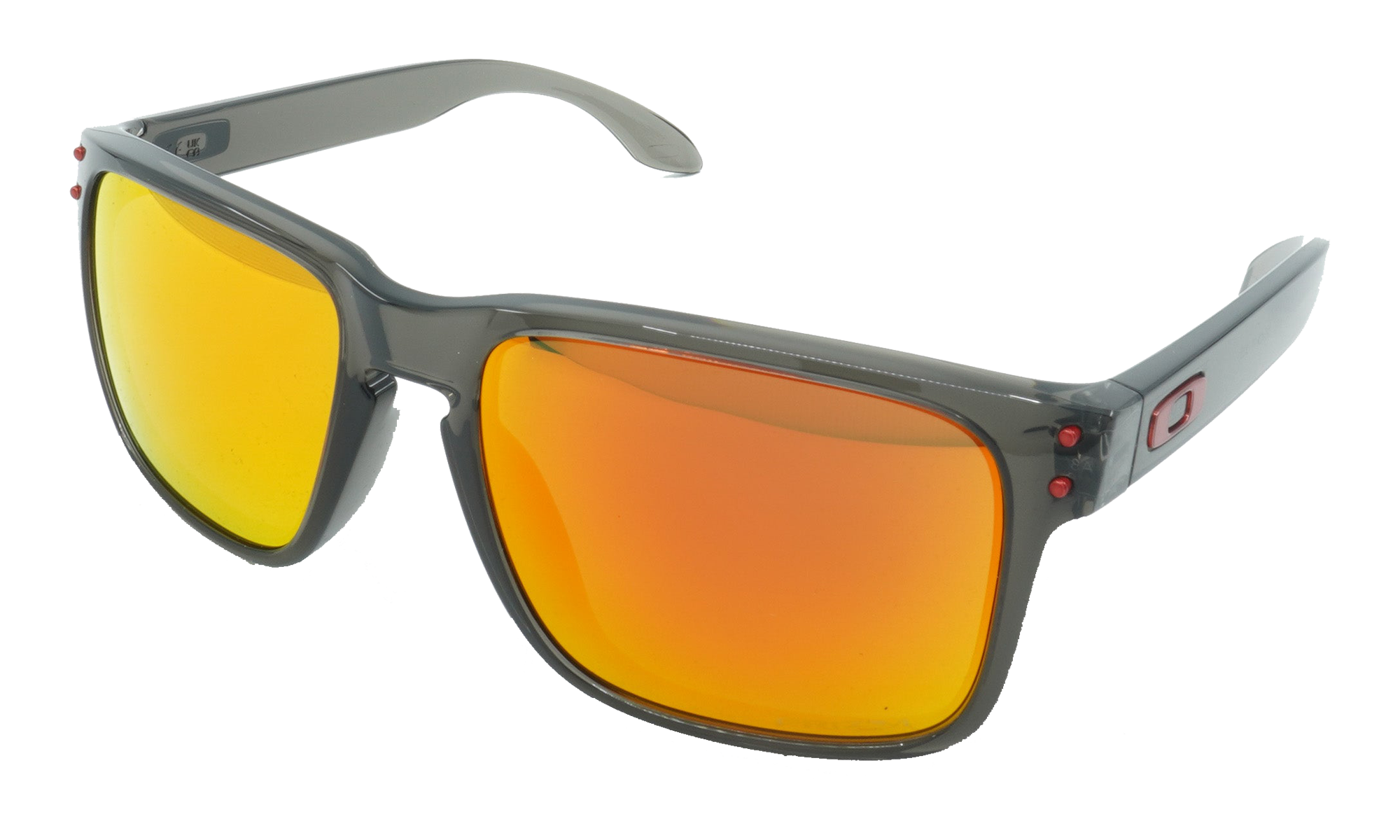 (Global Fit) Holbrook Sunglasses "Grey Smoke / PRIZM Ruby Iridium" OO9244 28