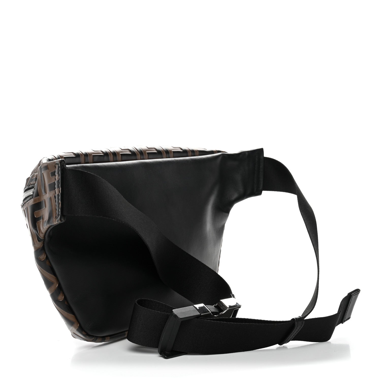 Vitello Century Bi-Color FF 1974 Embossed Belt Bag Maya Black