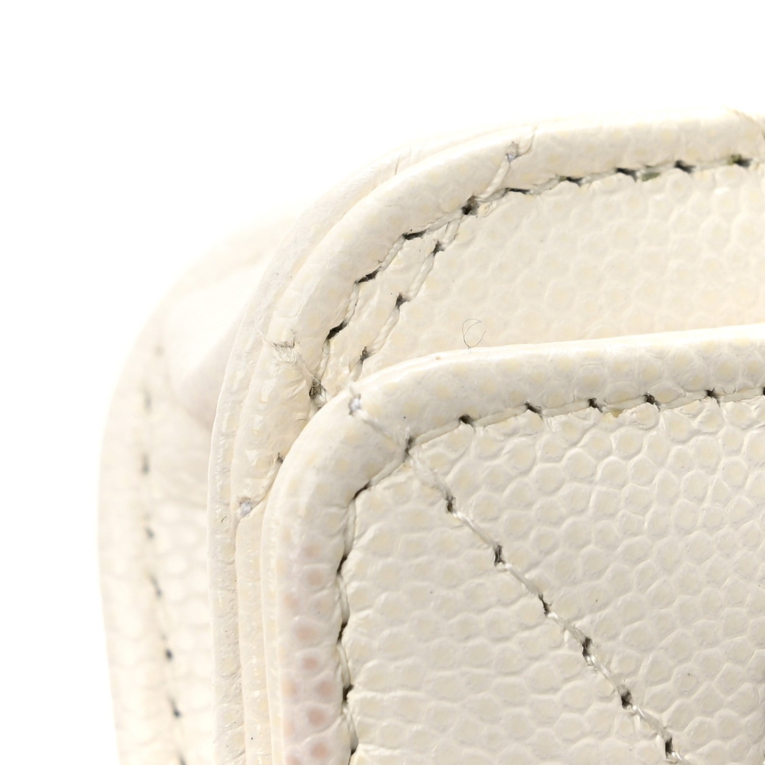 Caviar Quilted My Everything Airpods Pro Holder Belt White