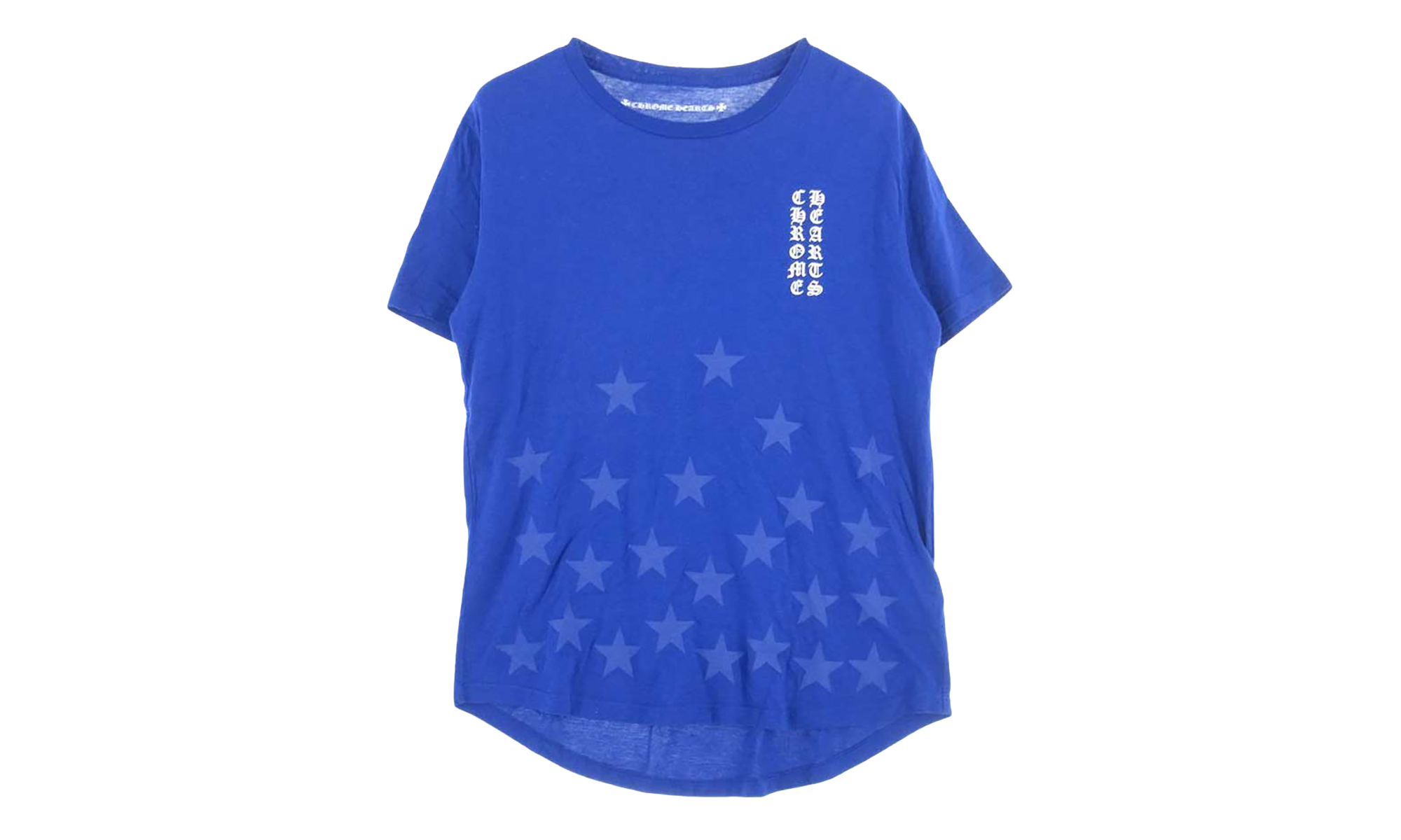 Vertical Logo Graphic Print T-Shirt "Blue" CHRM0823