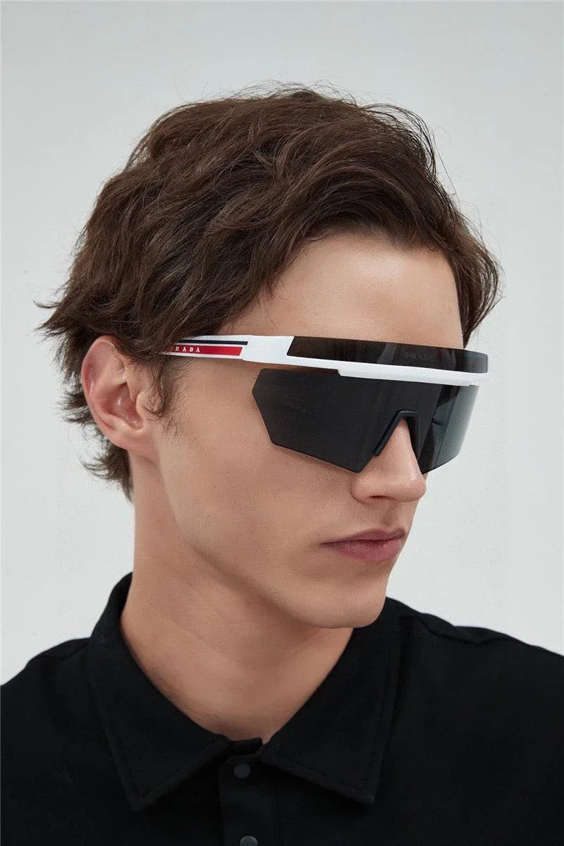 PRADA 59mm Shield Sunglasses Prada Linea Rossa 🟥