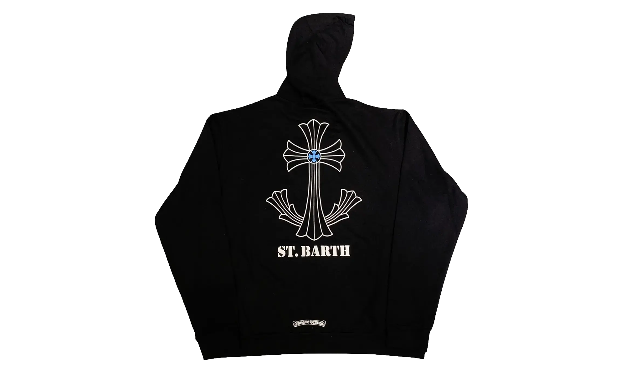 St. Barth Exclusive Cross Logo Pullover Hoodie "Black" CHRM1545