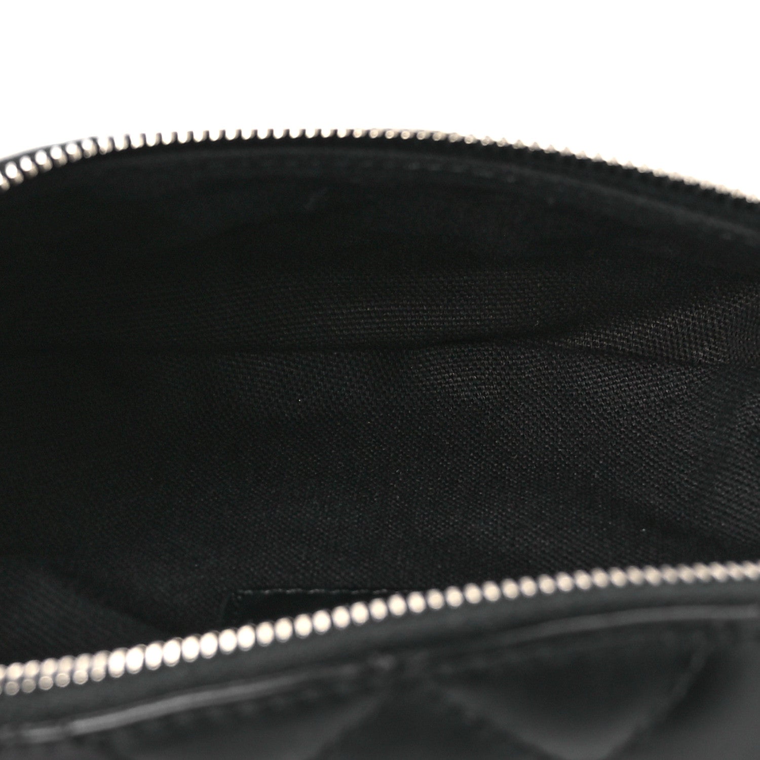 Calfskin Quilted Uniform Waist Belt Bag Black