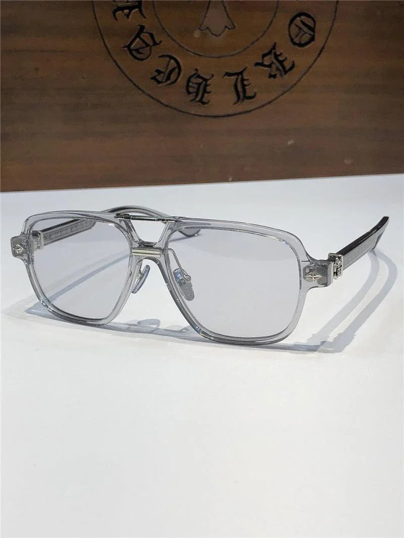 Chrome Hearts Sunglasses 8193 Black-Clear-Silver ✨