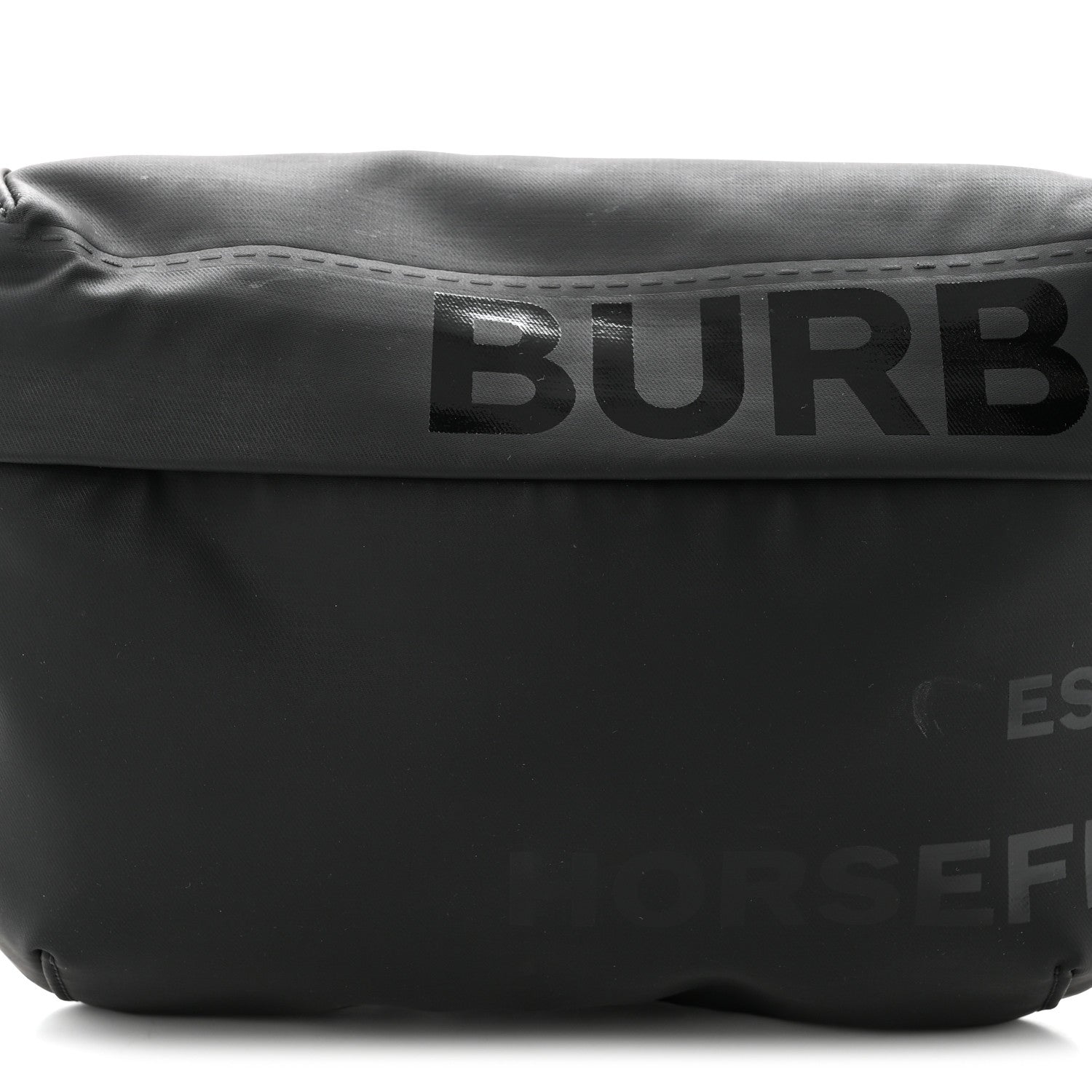 Econyl Horseferry Print Sonny Bum Bag Black
