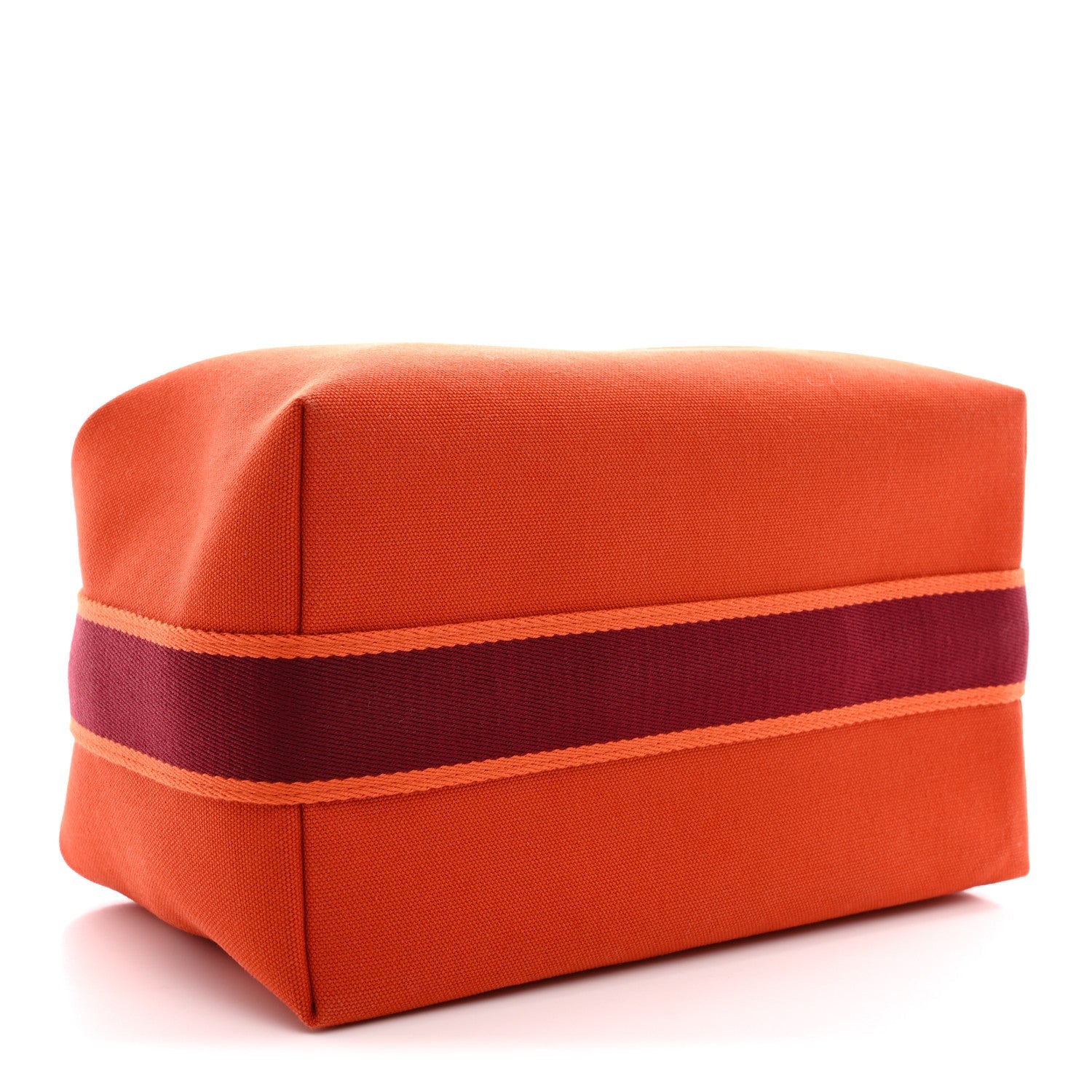 Canvas Large Bride-A-Brac Pouch Orange Feu Burgundy Orange Feu Burgundy