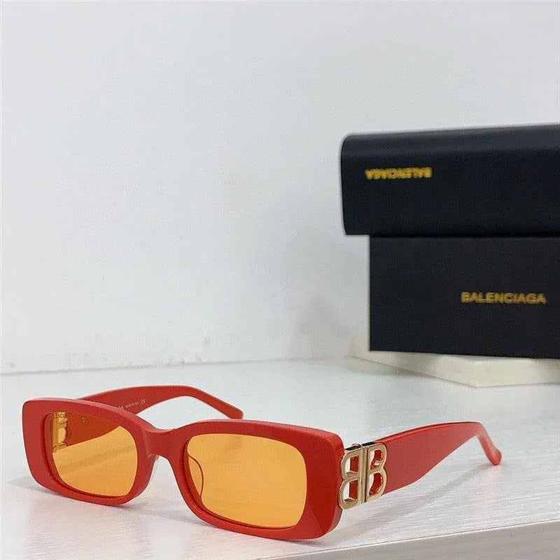 Balenciaga Eyewear Dynasty rectangle-frame sunglasses Unisexđź–¤