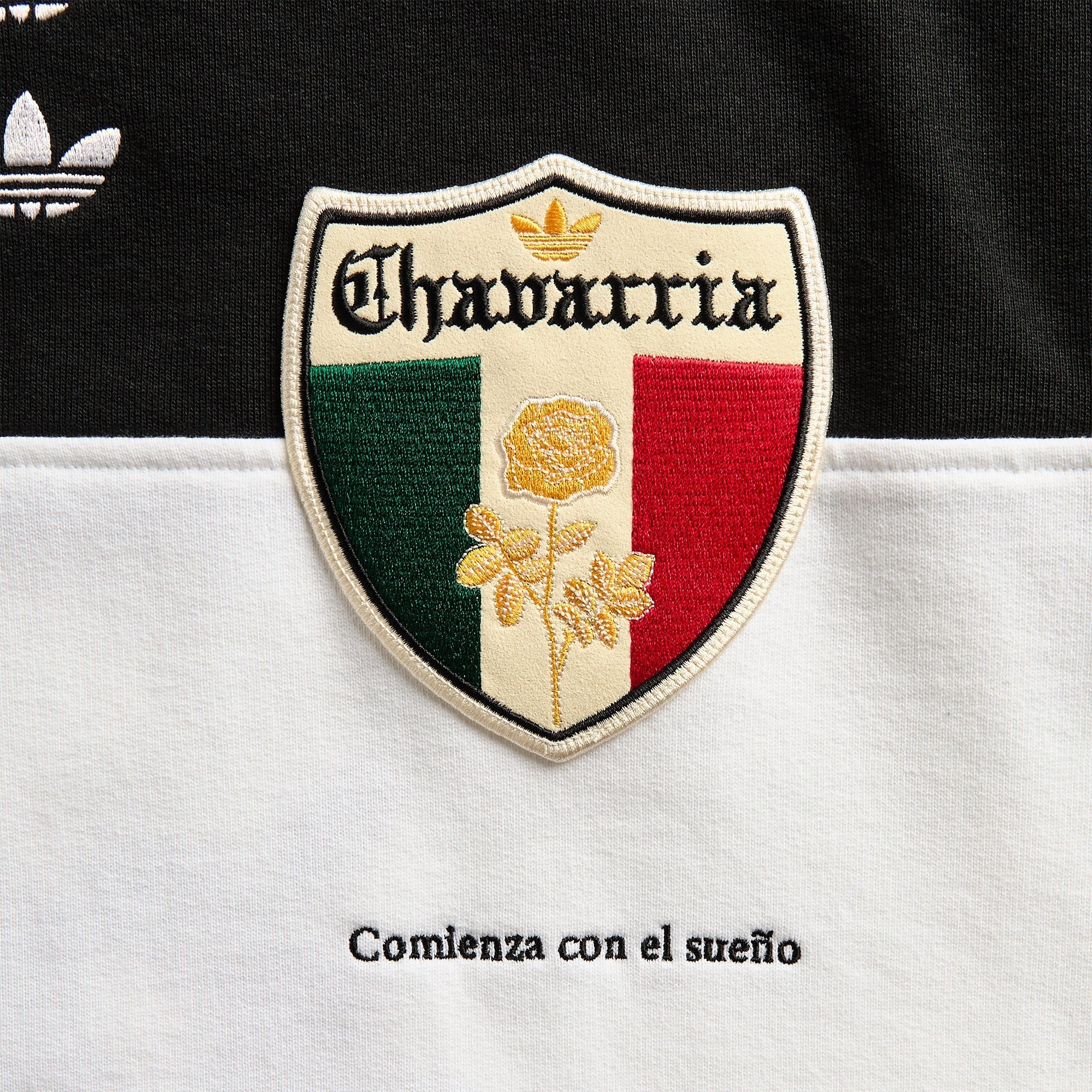 adidas x Willy Chavarria Fleece Crewneck Sweatshirt - Black / White