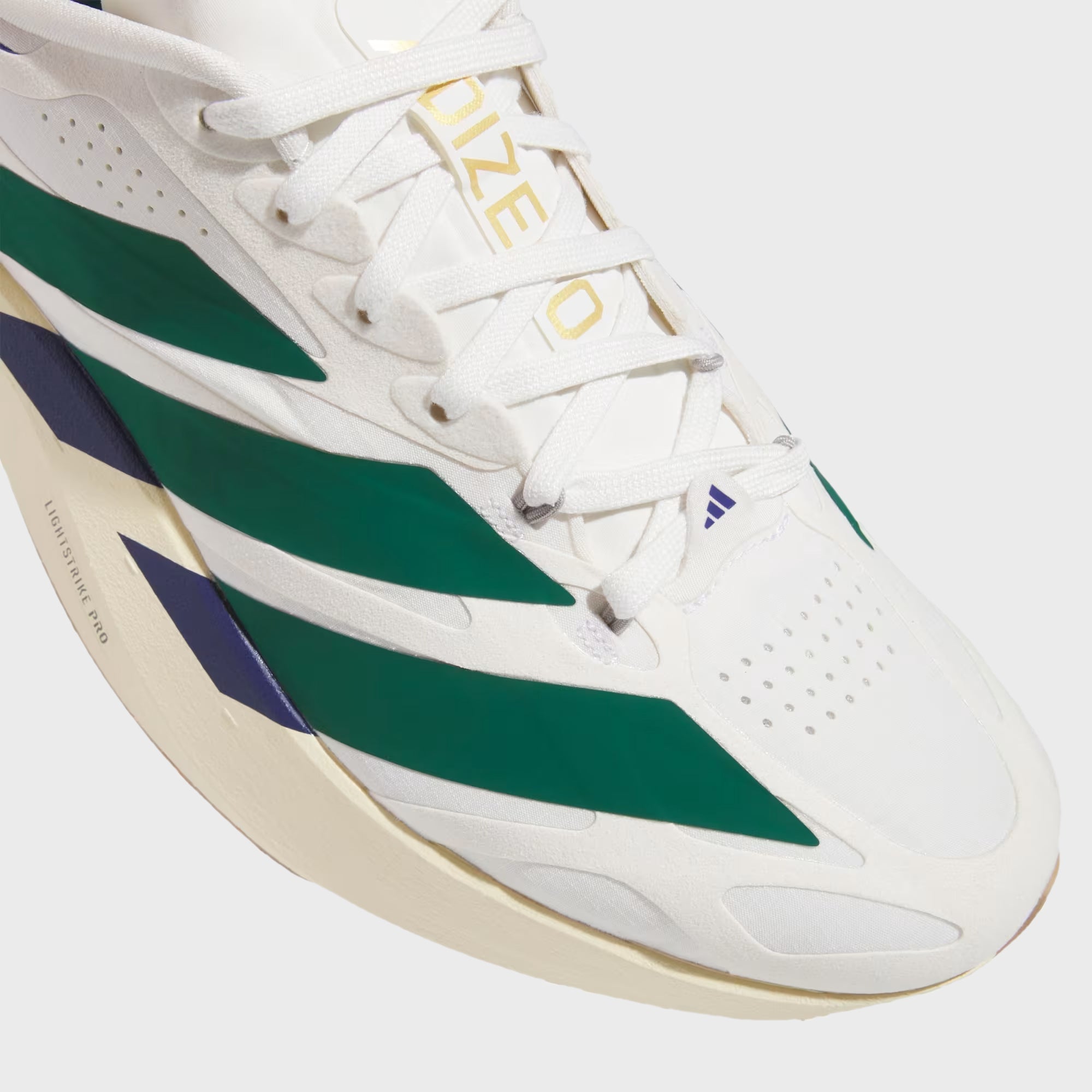 adidas Adizero Evo SL Exo Suede - Core White / Collegiate Green / Cream White