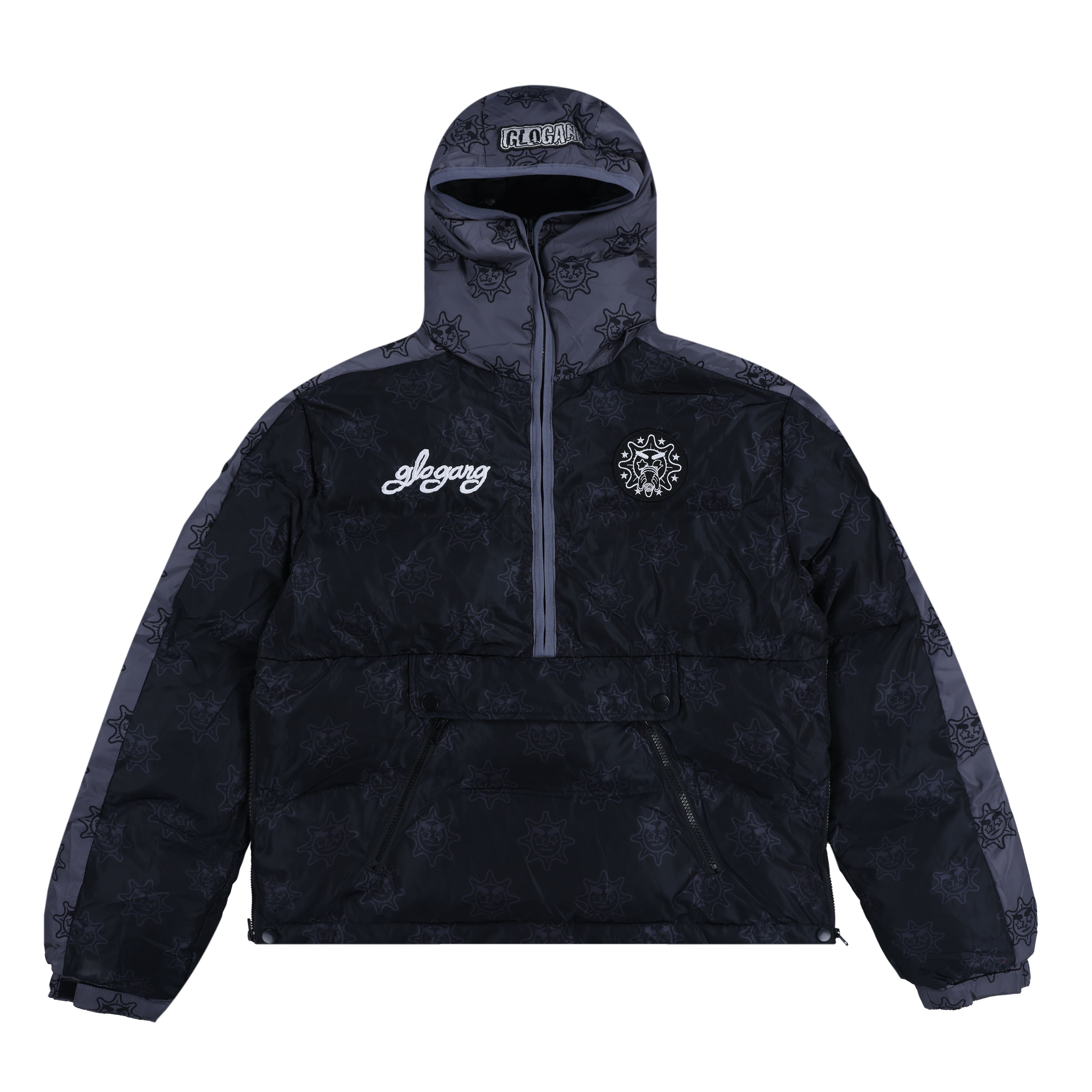 Glo Arctic Half Zip Puffer Jacket (Black)
