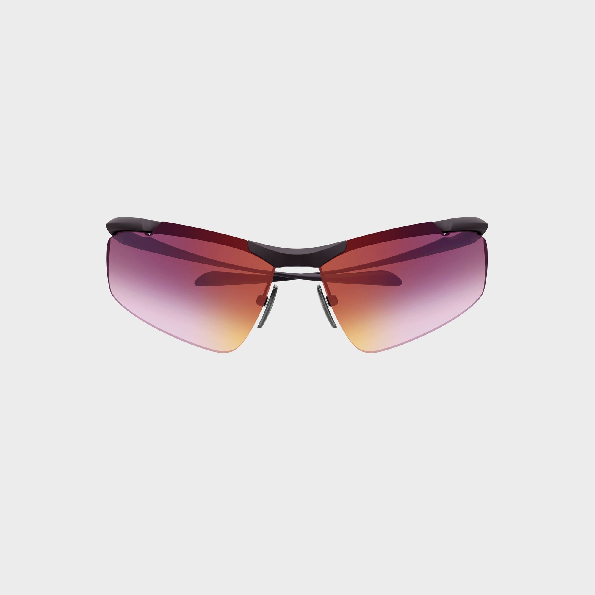 Balenciaga BB0462S Unisex Metal Sunglasses - Ruthenium / Violet