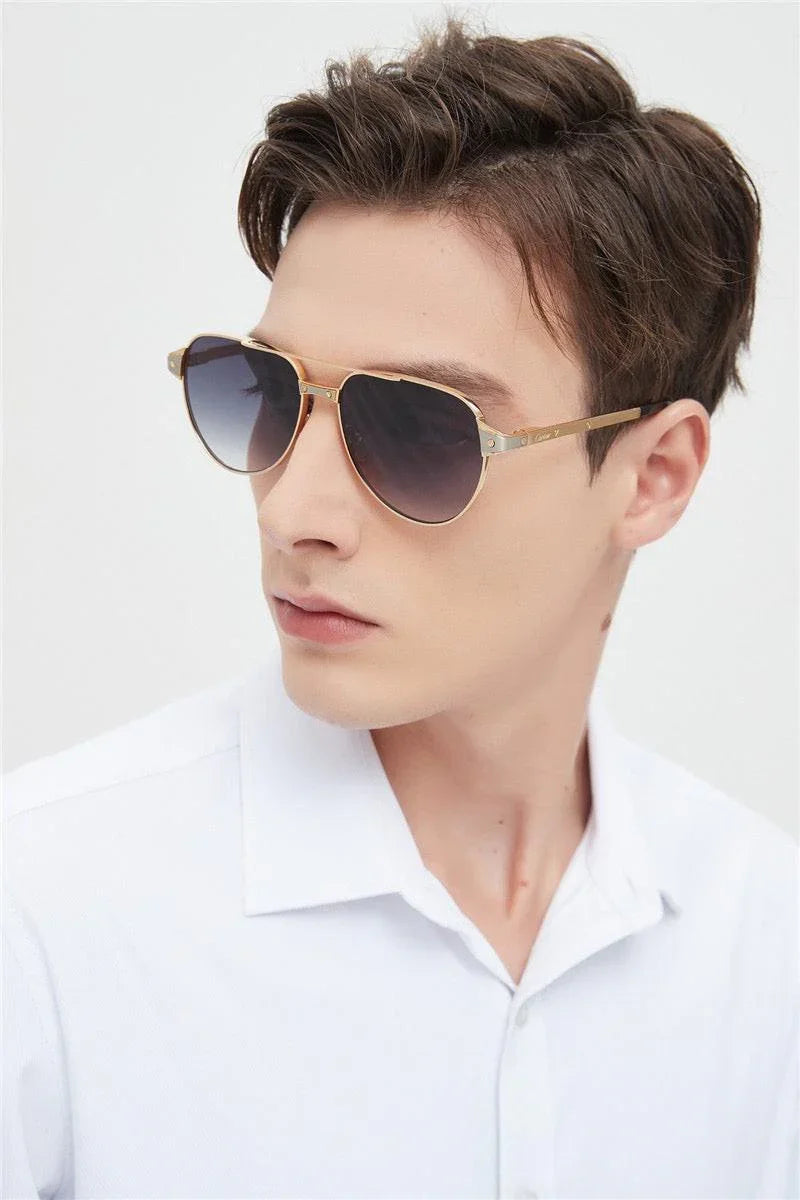 Cartier Exception POLARISED CT0425S 001 Sunglasses Pilot 59-16-140 ✨