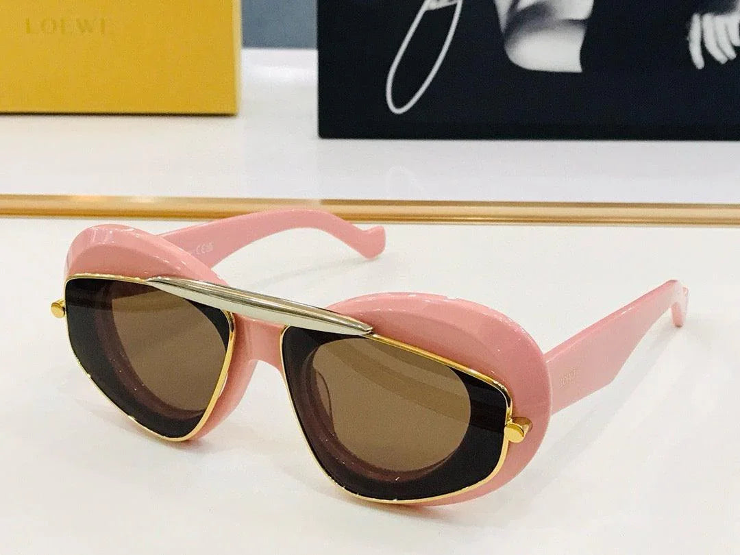 New Season LOEWE Cateye double frame sunglasses in acetate and metal✨