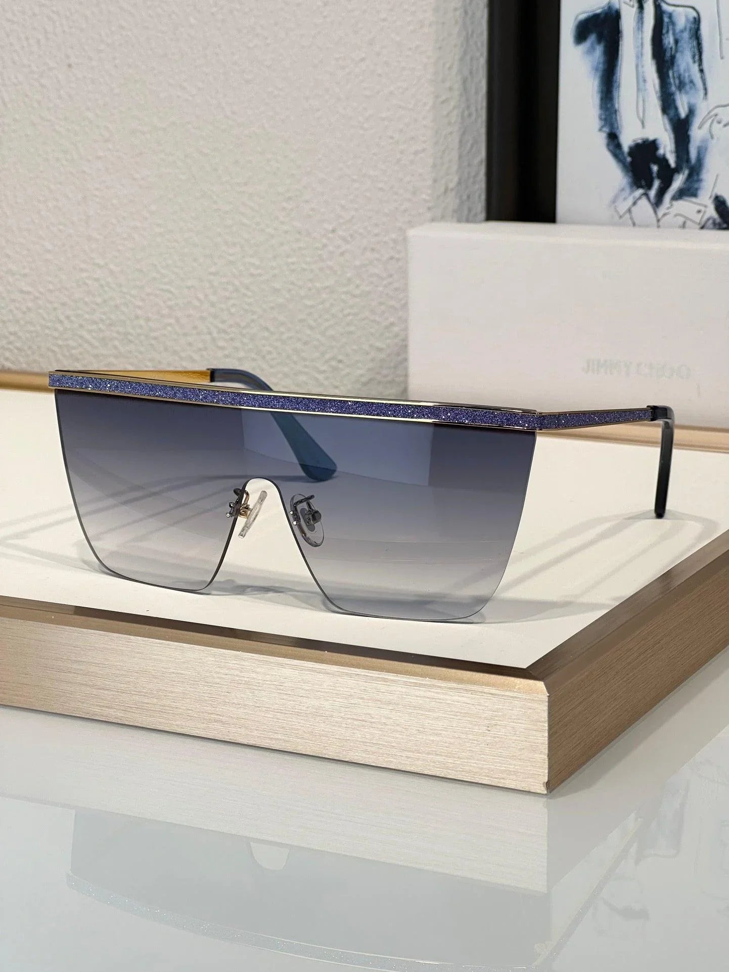 Jimmy Choo Leah Mask oversize-frame Sunglasses Women&