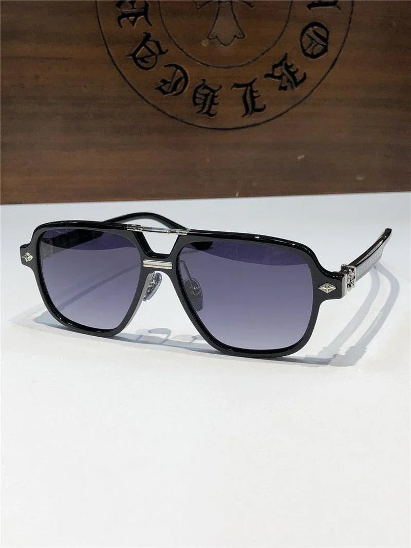Chrome Hearts Sunglasses 8193 Black-Clear-Silver ✨