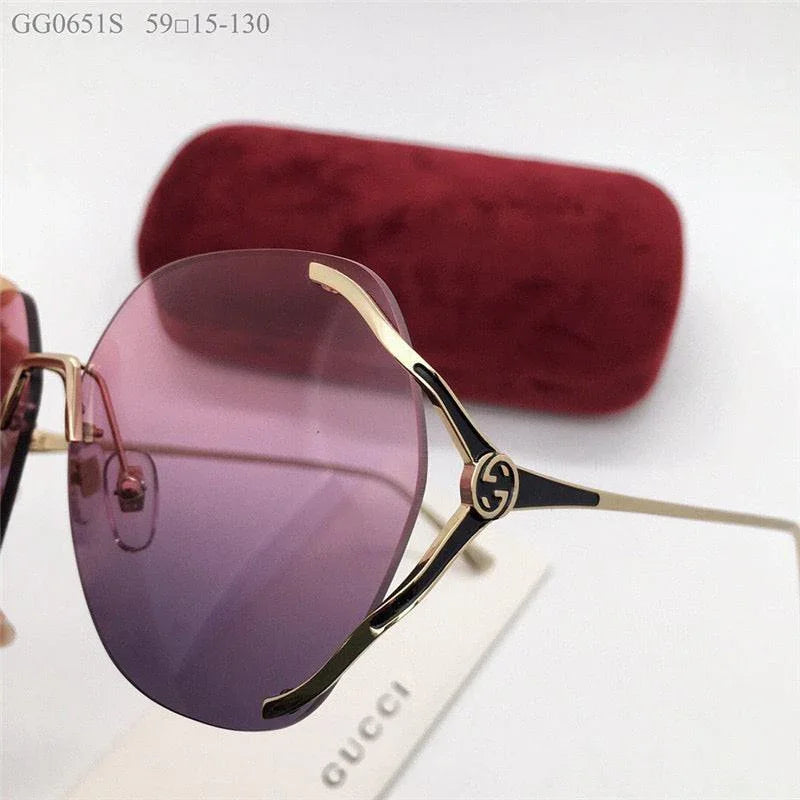 GUCCI 0651S Square 60mm Aviator Sunglasses ✨