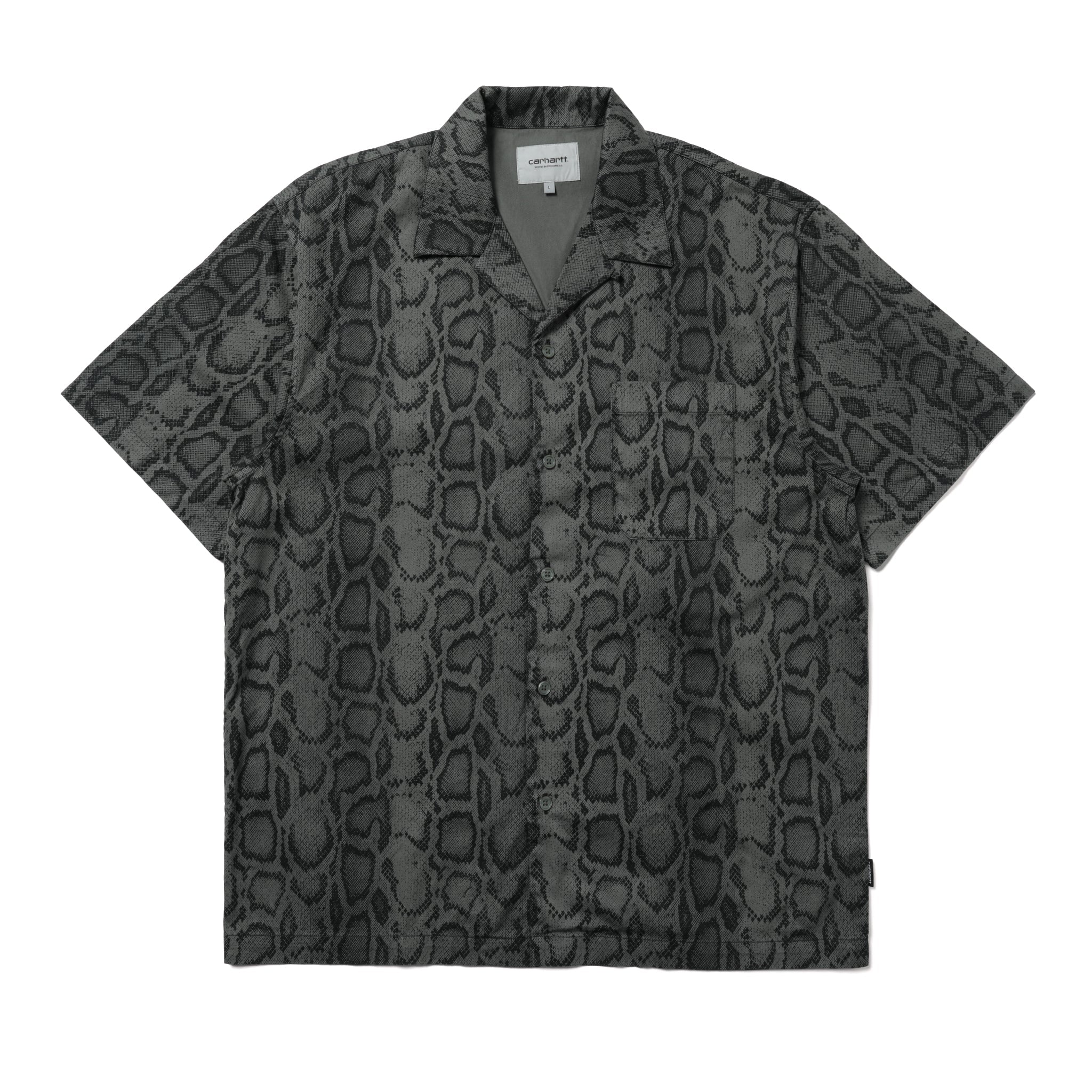 Carhartt WIP Short Sleeve Snake Camo Shirt Leaf