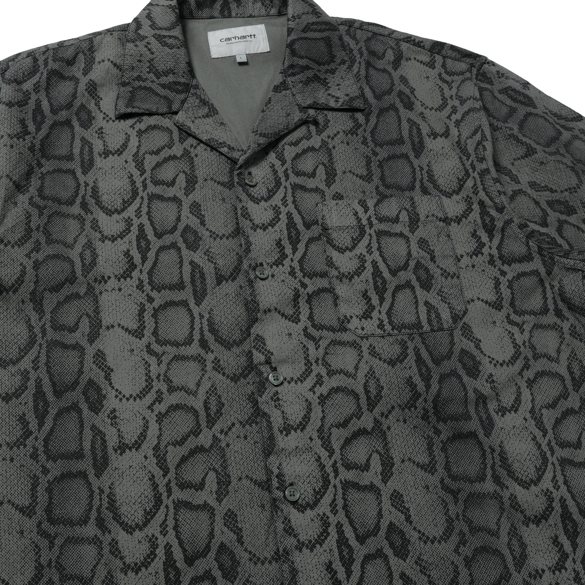 Carhartt WIP Short Sleeve Snake Camo Shirt Leaf