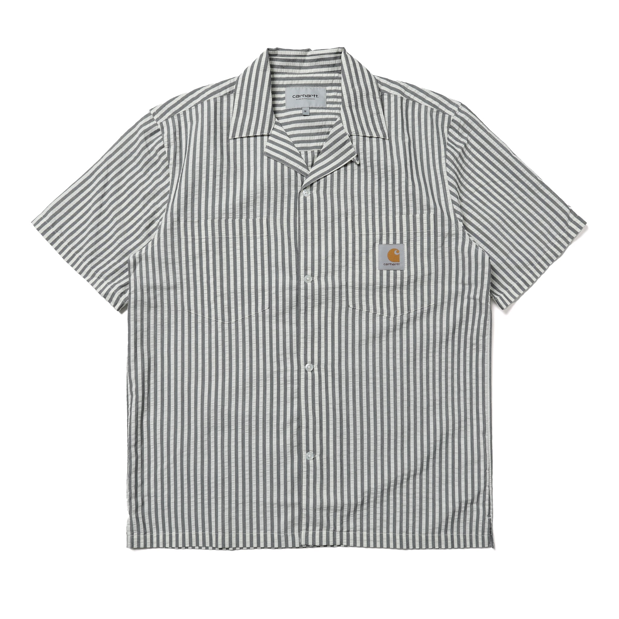 Carhartt WIP Short Sleeve Leavel Stripe Shirt Black