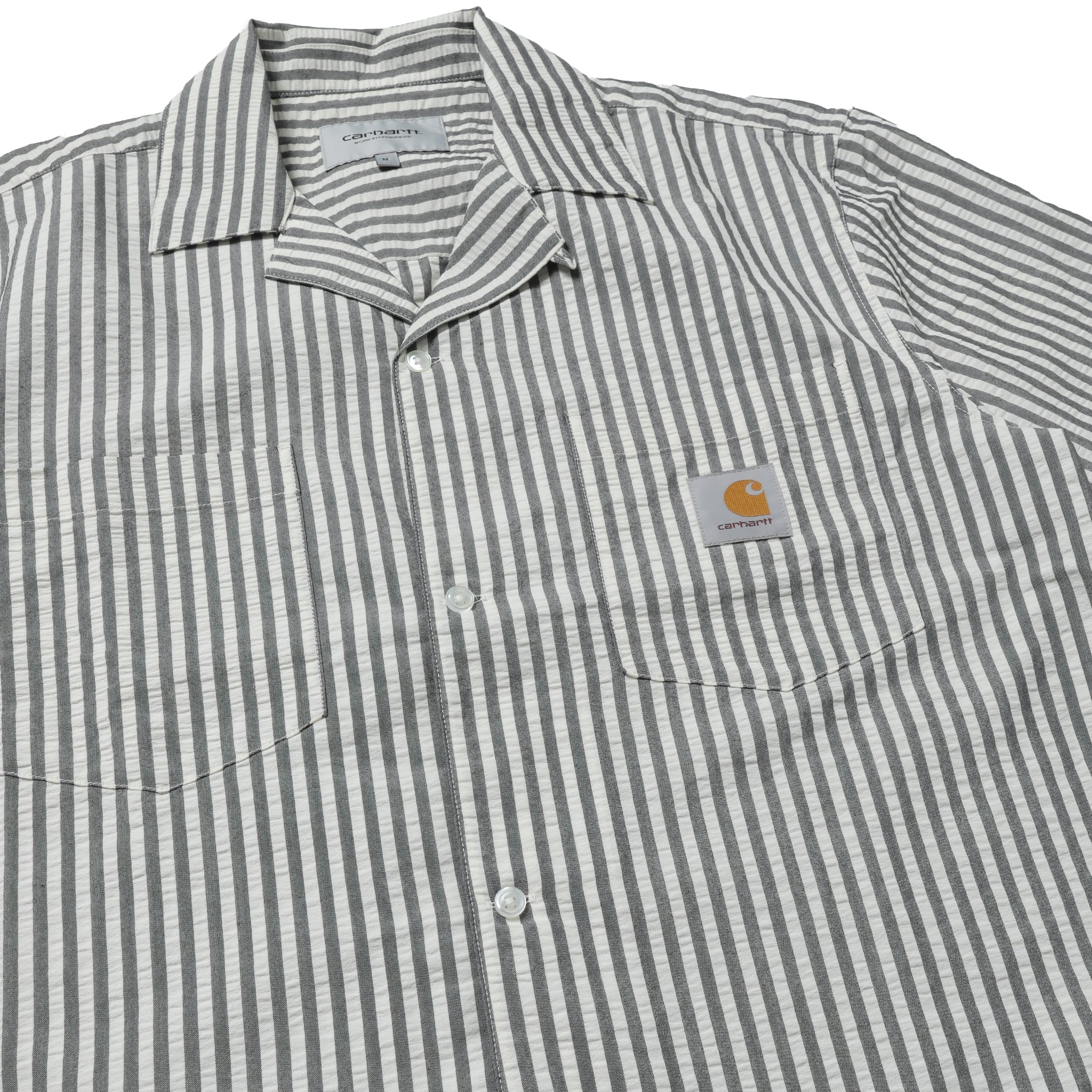 Carhartt WIP Short Sleeve Leavel Stripe Shirt Black