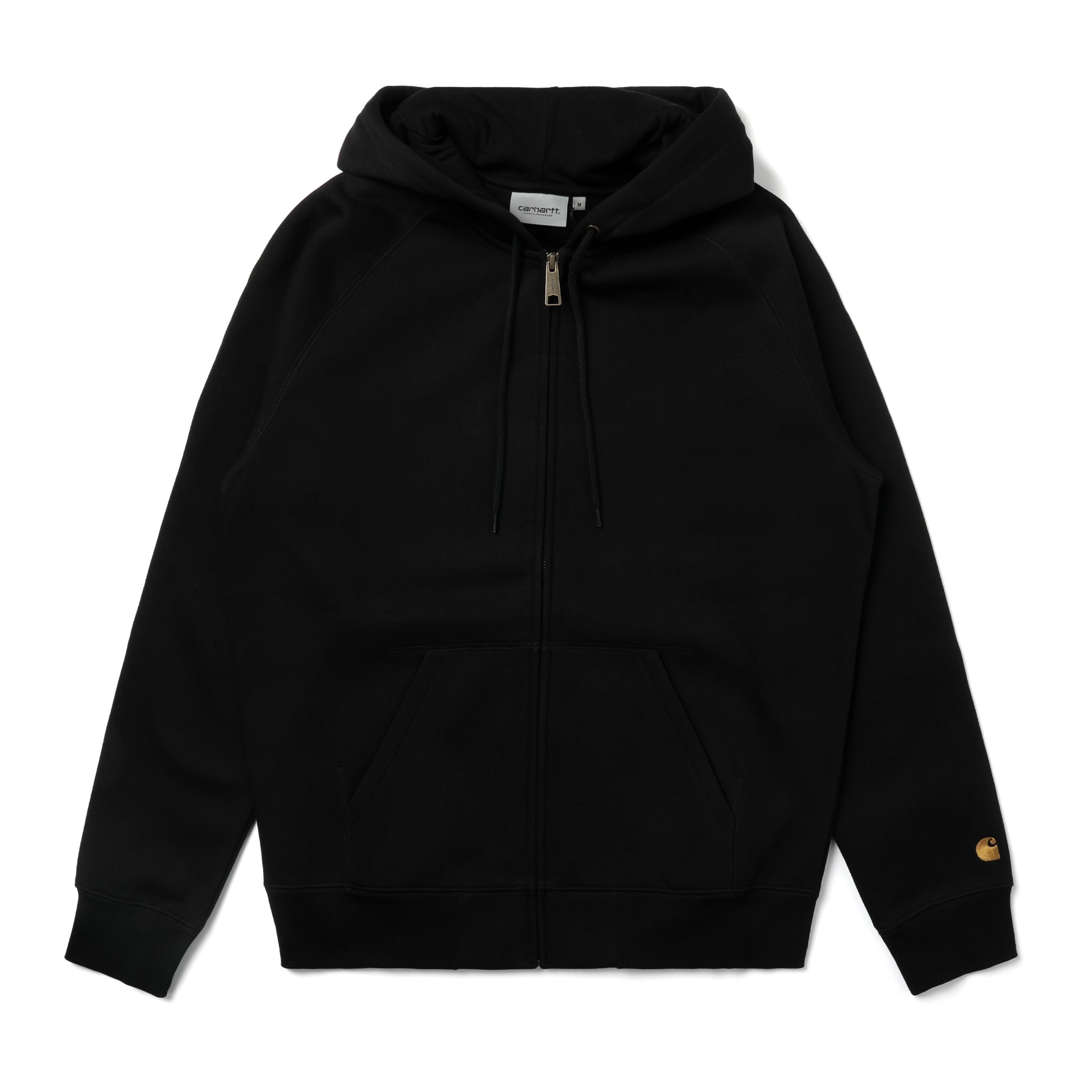 Carhartt WIP Zip Hooded Chase Jacket Black