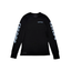 Chrome Hearts Blue Scroll Label Waffle Thermal Long Sleeve Tee