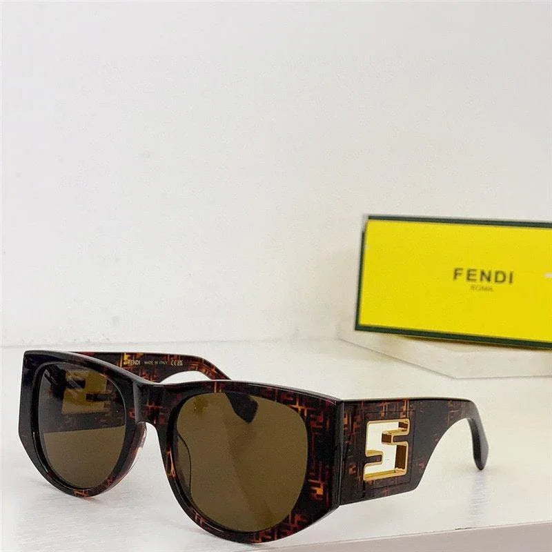 Fendi BAGUETTE FE 40109 I 01A Oval Sunglasses Women&