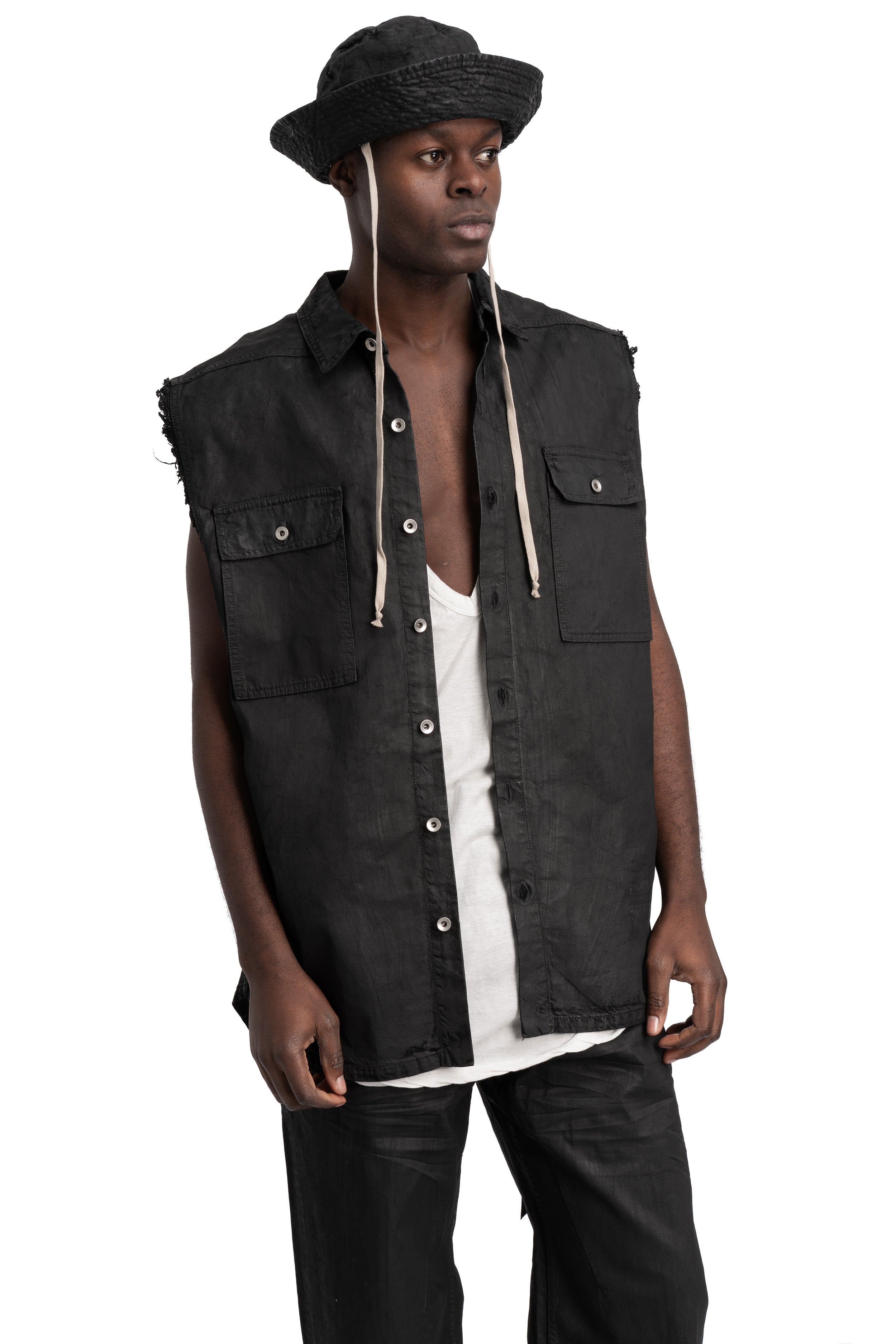 Gilligan bucket hat, Deep Black Denim DBK