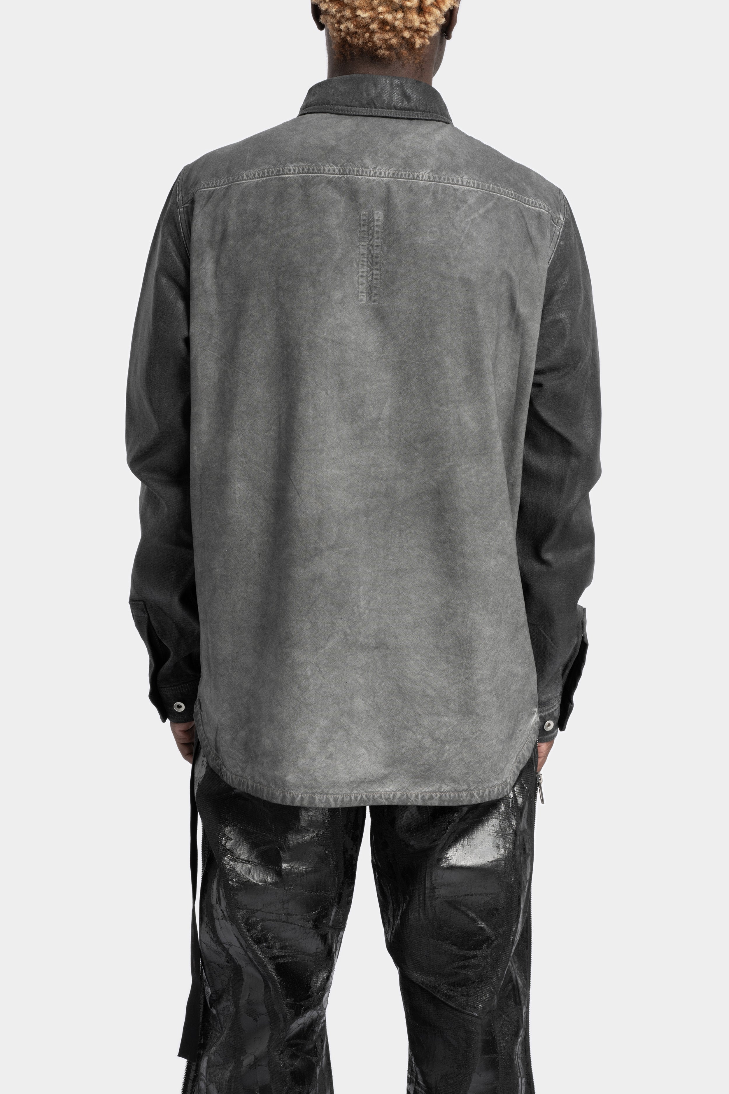 Splintered denim shirt