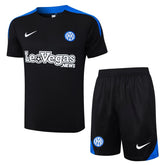 Inter Milan 2024 2025 Dark Black Jersey Shorts Set